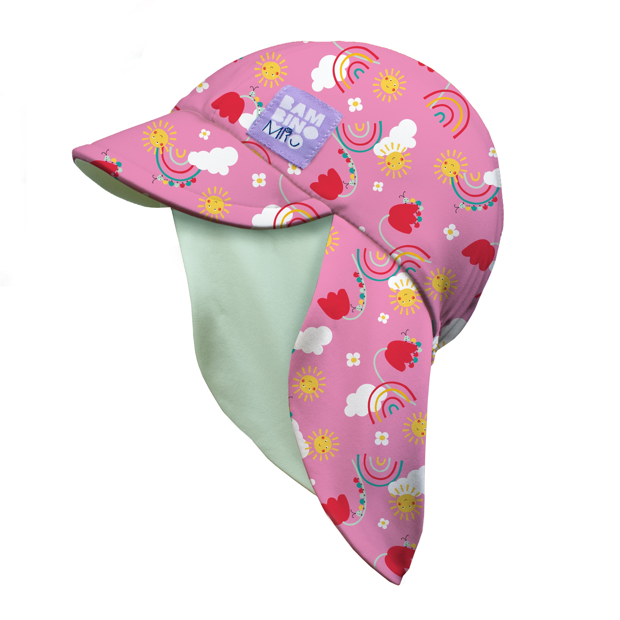 UPF 40+ Reversible Swim Hat for Babies and Toddlers in Happy Days - NEW! - Bambino Mio (UK)