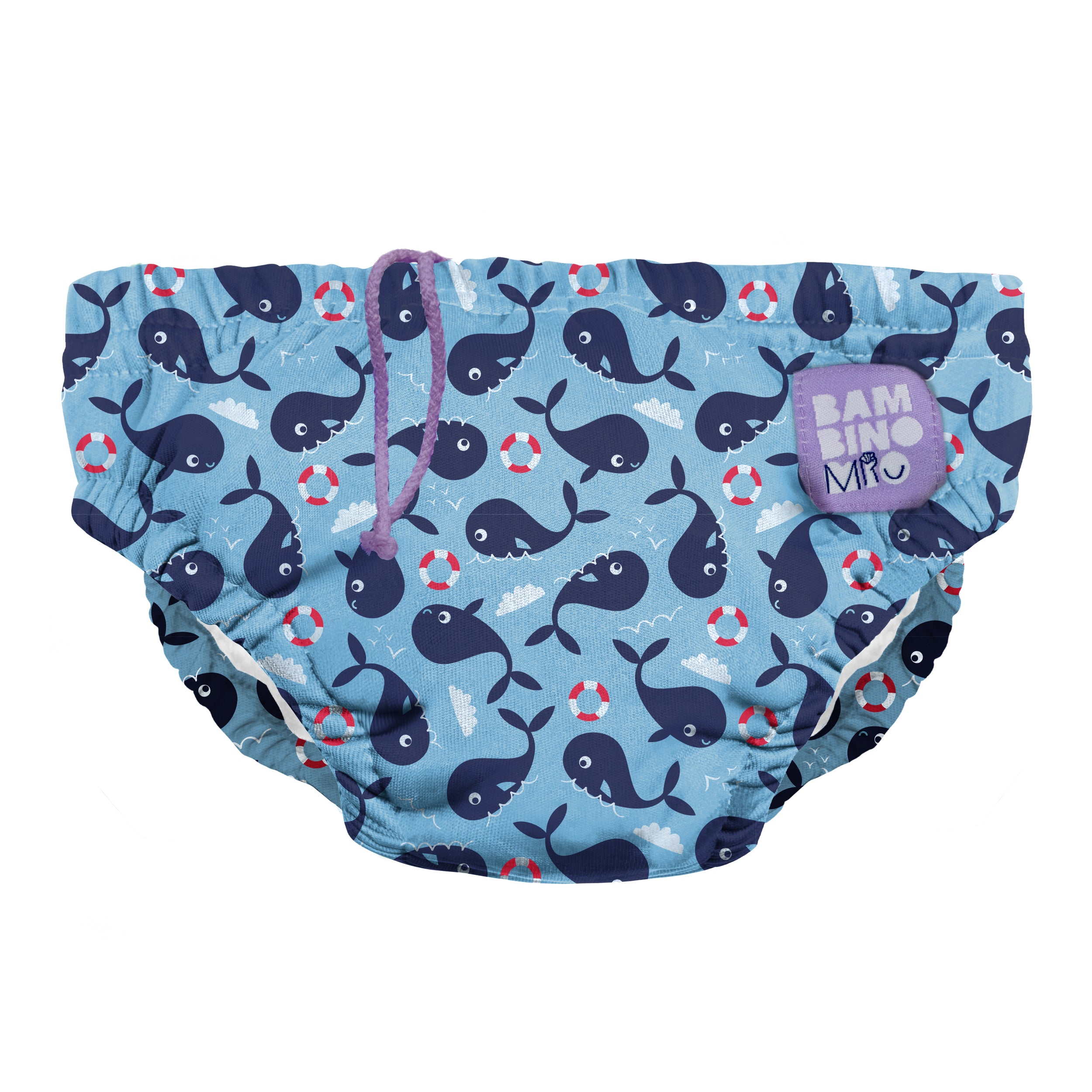 Reusable Swim Nappy in Whale Wharf- NEW! - Bambino Mio (UK)