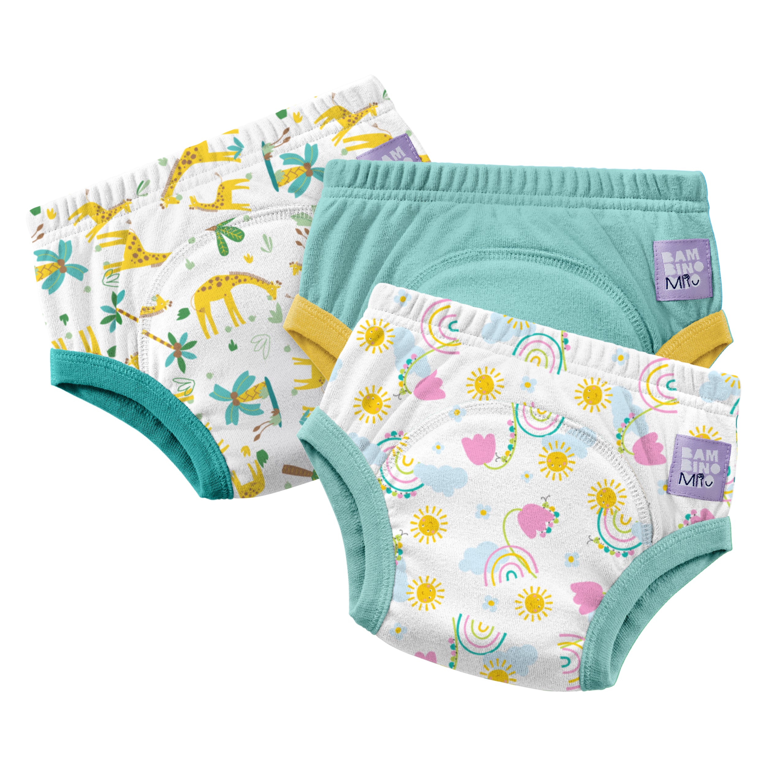 Reusable Potty Training Pants 3 Pack in Blue Skies- New and Improved! - Bambino Mio (UK)