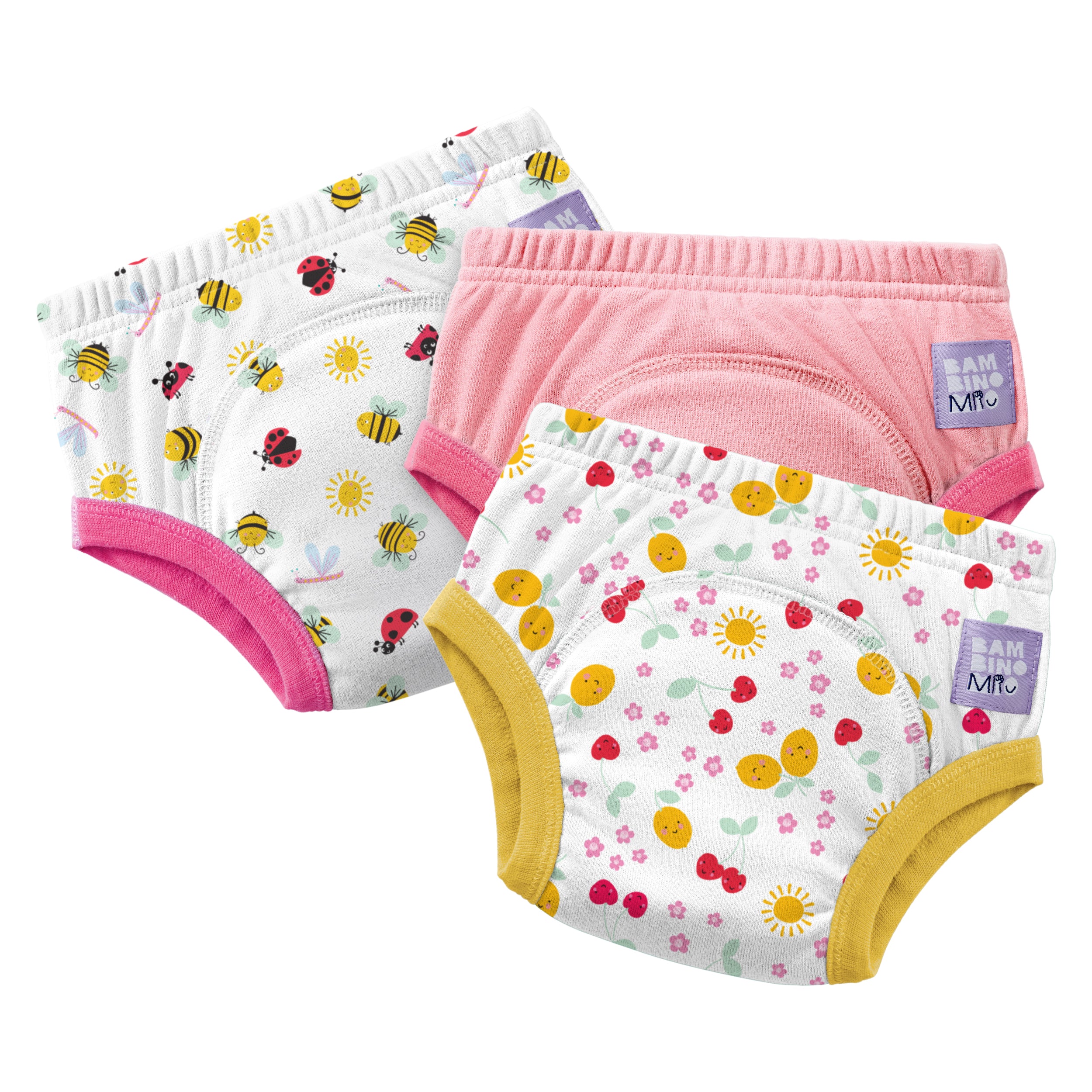 NEW: 3 Pack Reusable Potty Training Pants in Sunshine Smiles - Elite Design