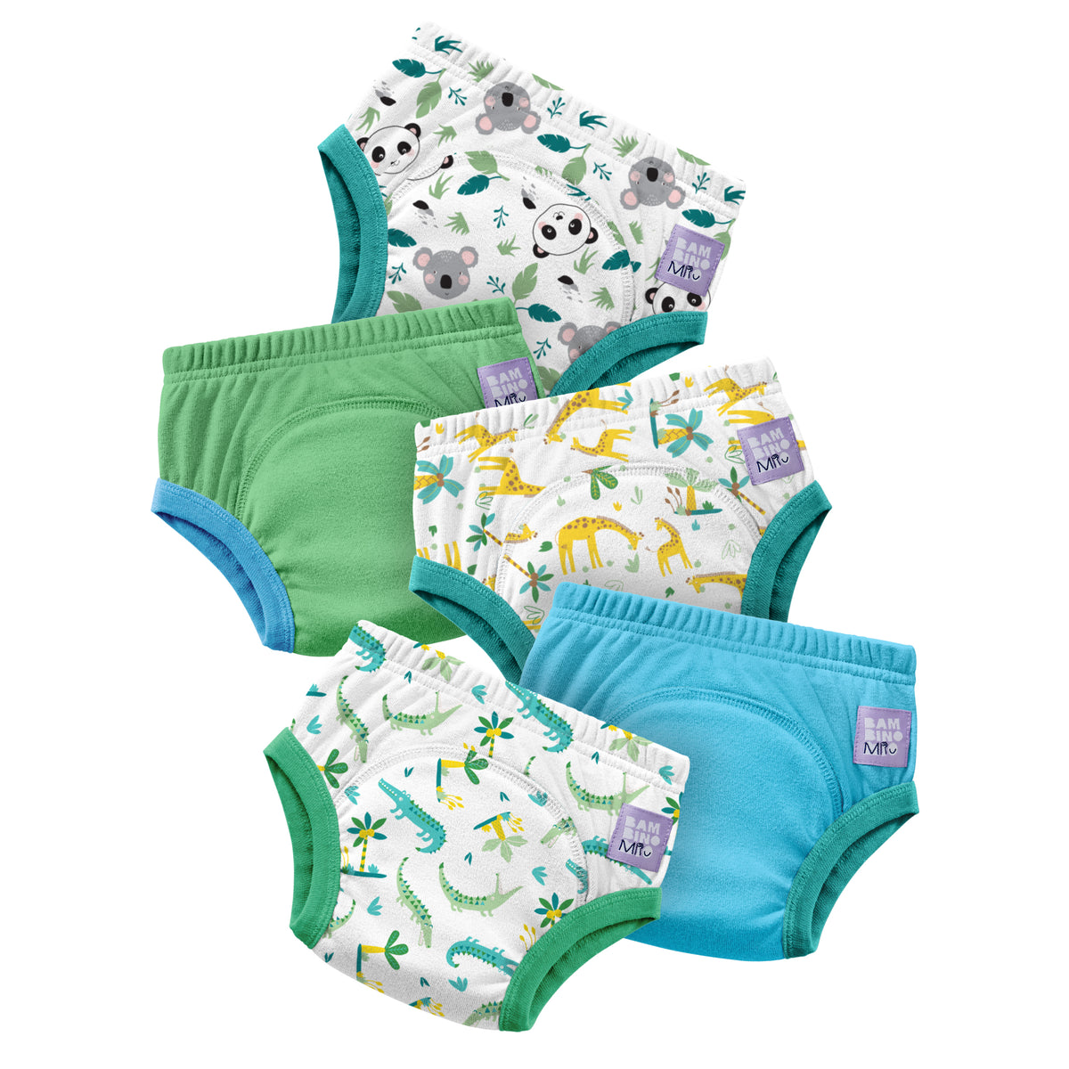 NEW: 5 Pack Reusable Potty Training Pants in Wild Life - Elite Design ...