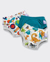 NEW 3 Pack Revolutionary Reusable Potty Training Pants with Cross-Stitch - Bambino Mio (UK)