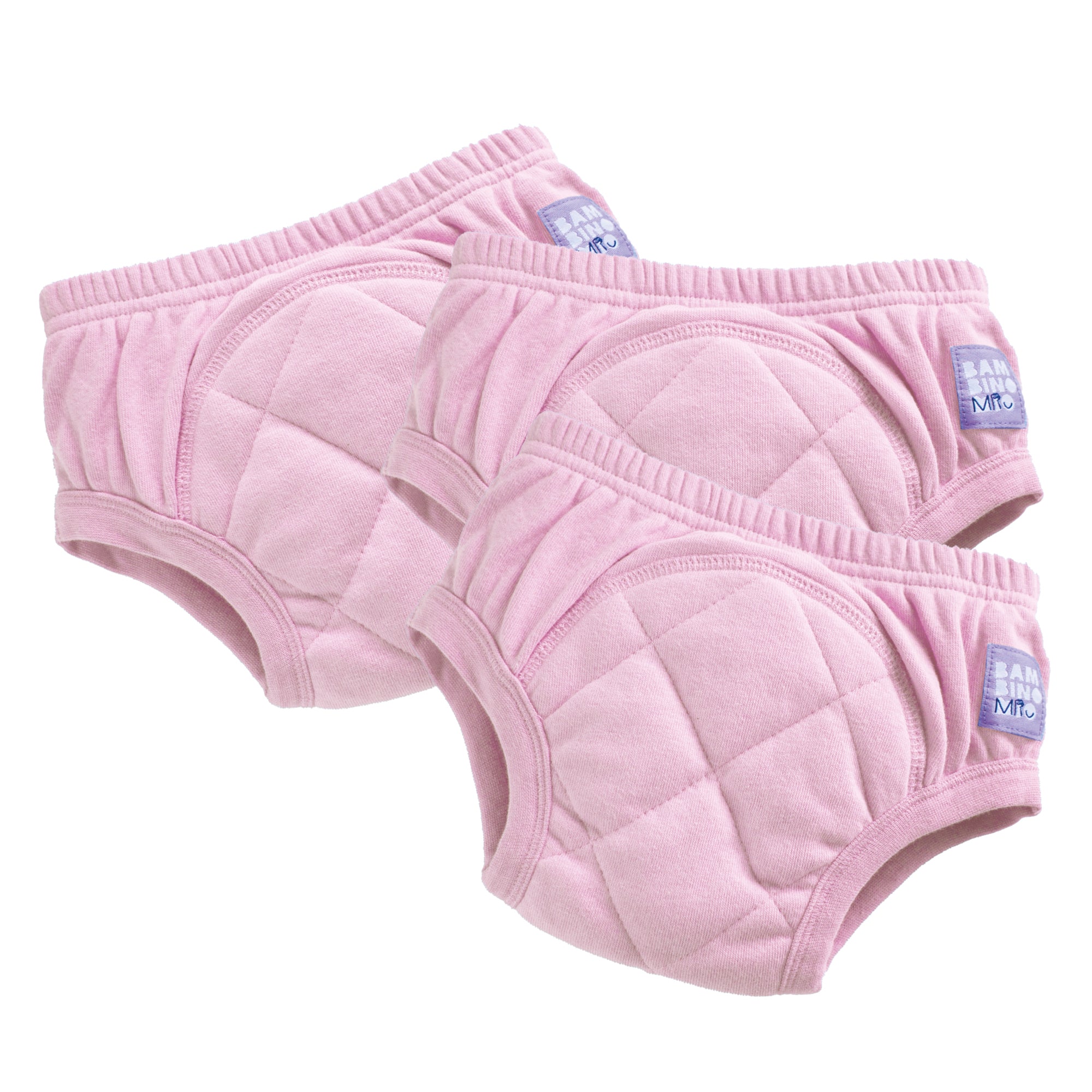 3 Pack Reusable Potty Training Pants in Light Pink - Bambino Mio (UK)