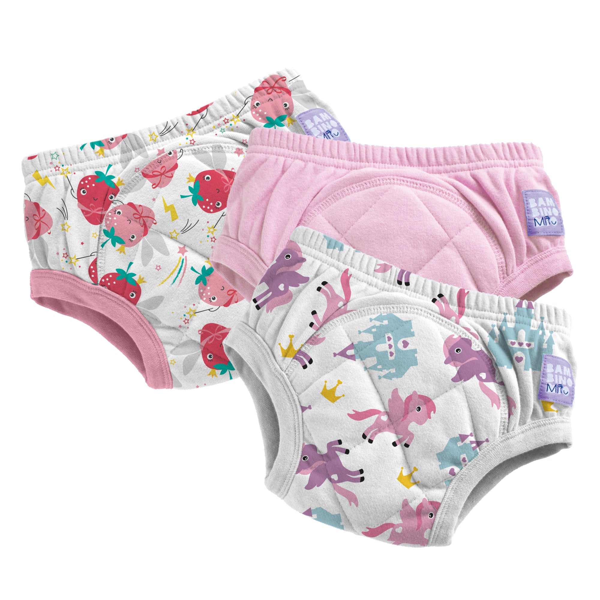 3 Pack Reusable Potty Training Pants in Combo Pink - Bambino Mio (UK)