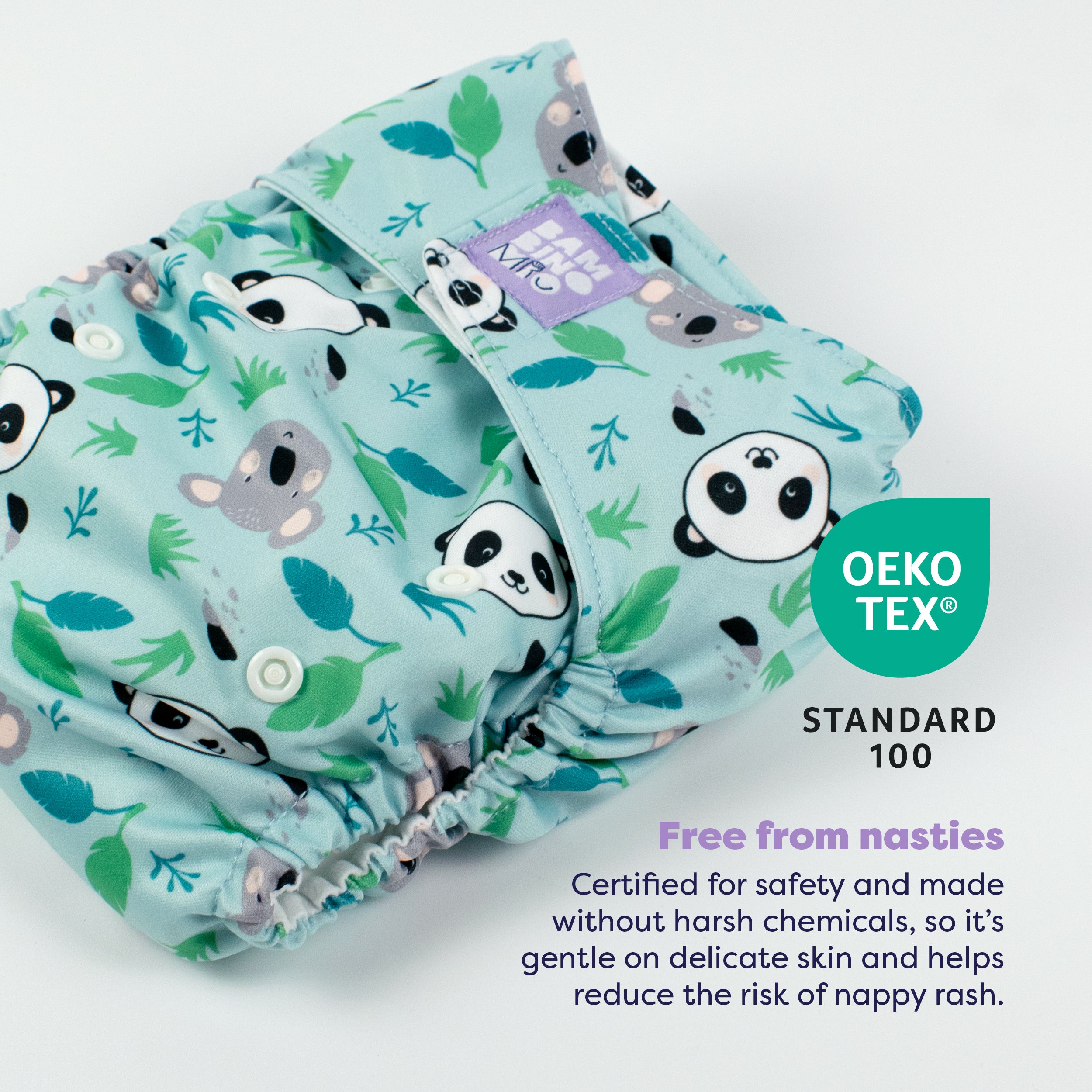 Miosolo All-In-One Reusable Nappy in Little Paws - NEW! - Bambino Mio (UK)