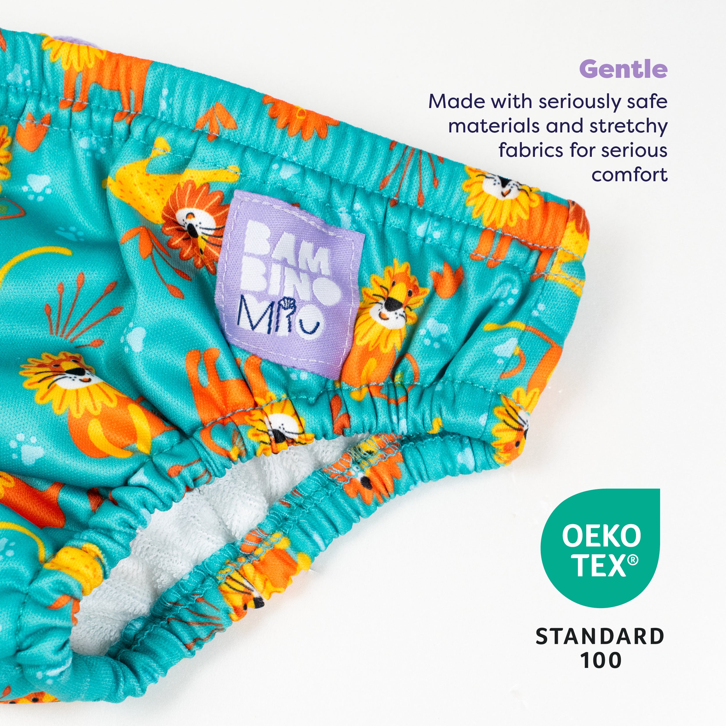 Reusable Swim Nappy in Cool Cats - NEW! - Bambino Mio (UK)