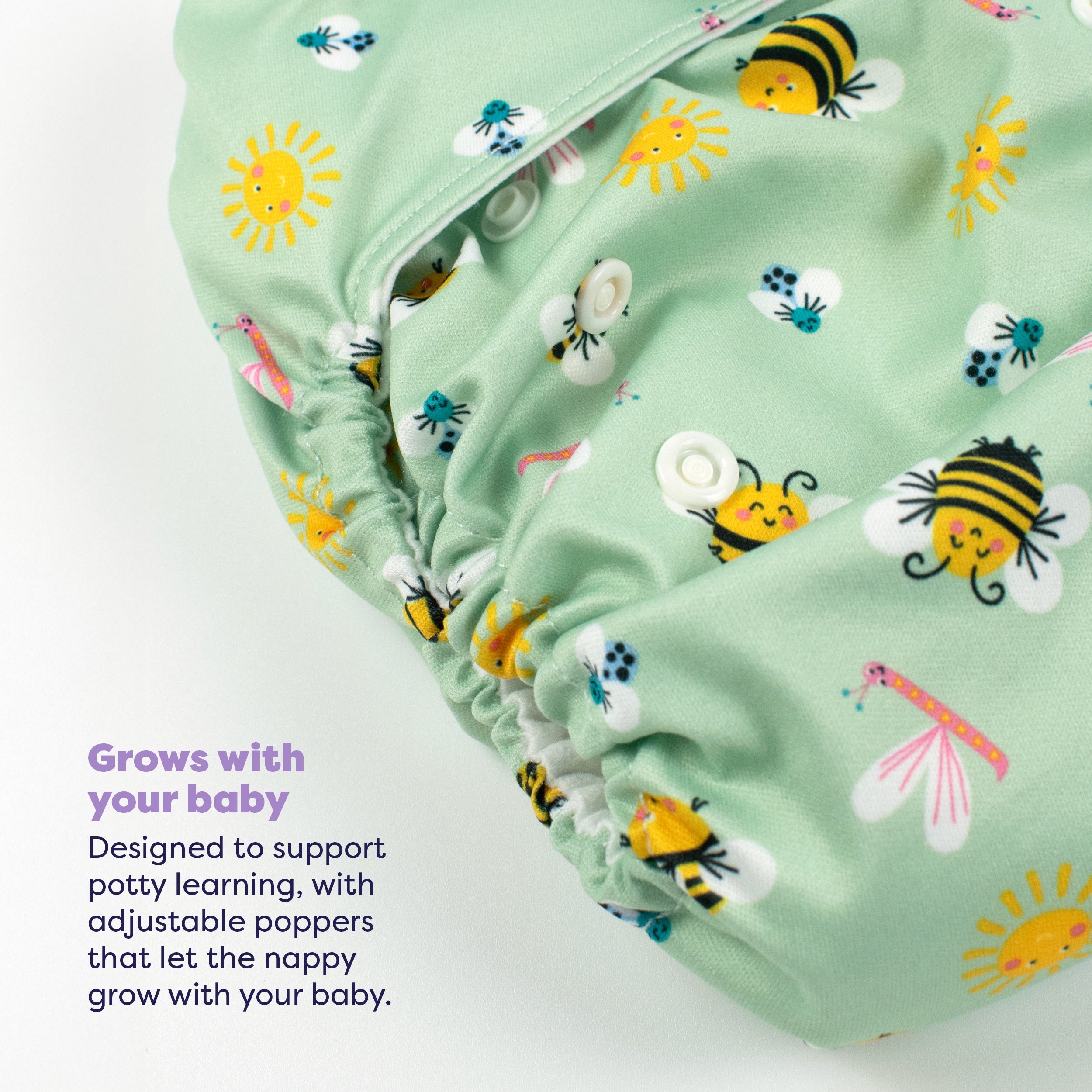 3 Pack Miosolo All-in-One Reusable Nappy in Bugs Life - Bambino Mio (UK)