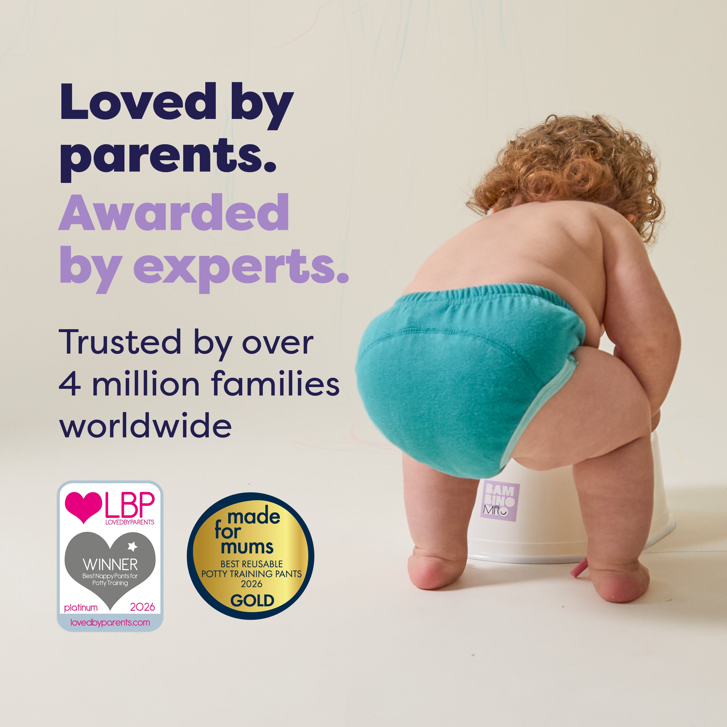 NEW: Reusable Potty Training Pants in Teal - Elite Design - Bambino Mio (UK)