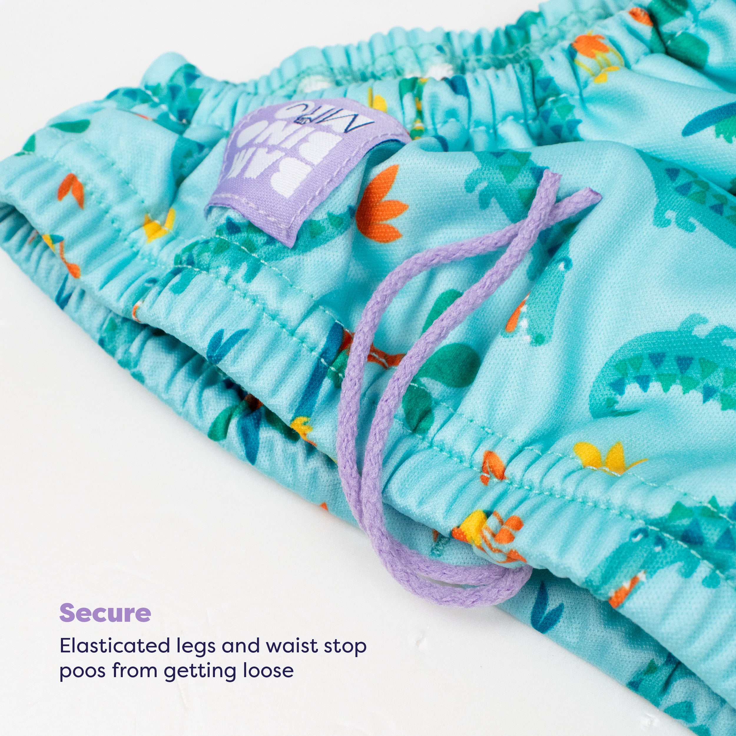 3 Piece Baby Swim Set with Swim Nappy, Swim top and Swim Hat in Crafty Croc- NEW! - Bambino Mio (UK)