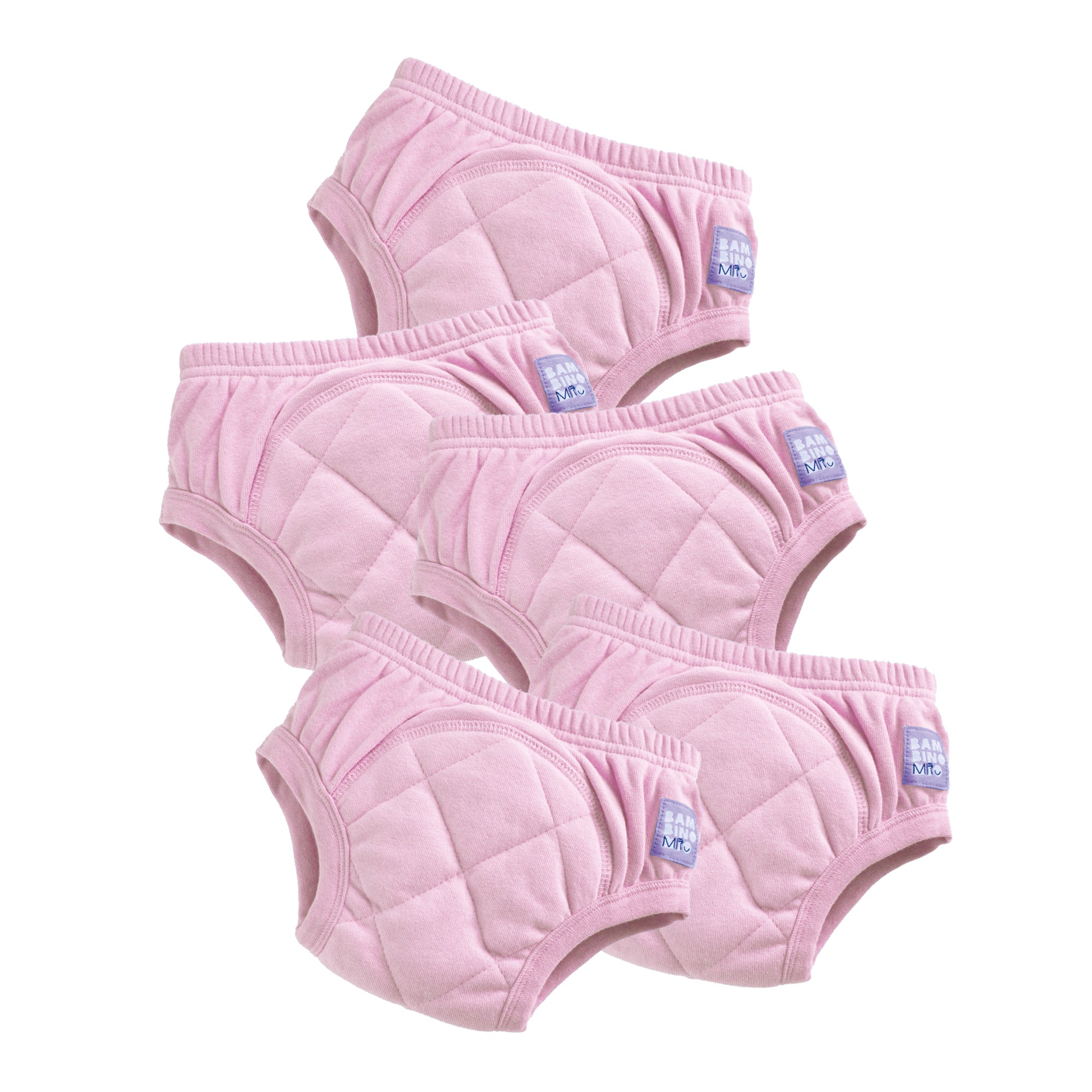 5 Pack Reusable Potty Training Pants in Light Pink - Bambino Mio (UK)