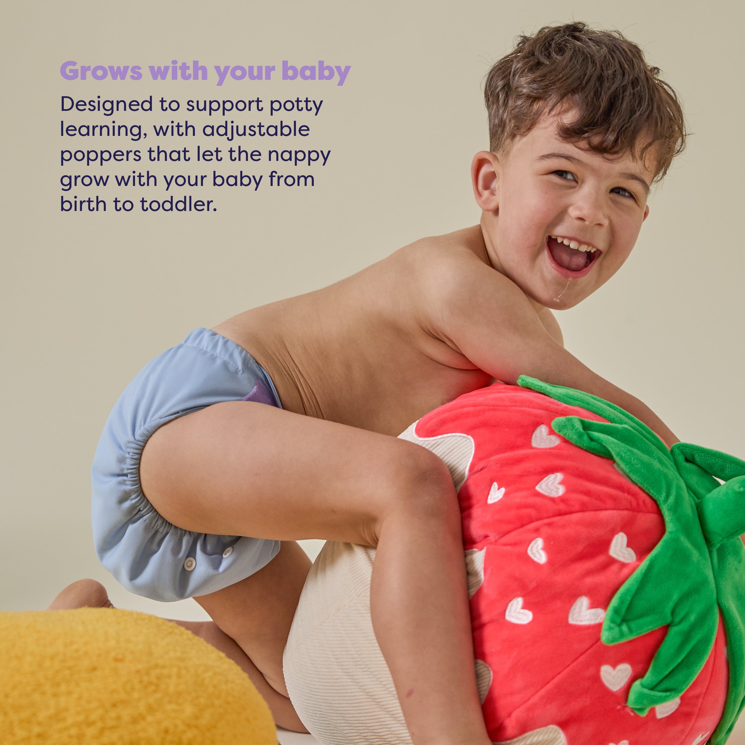 Revolutionary Reusable Nappy in Blue - NEW! - Bambino Mio (UK)