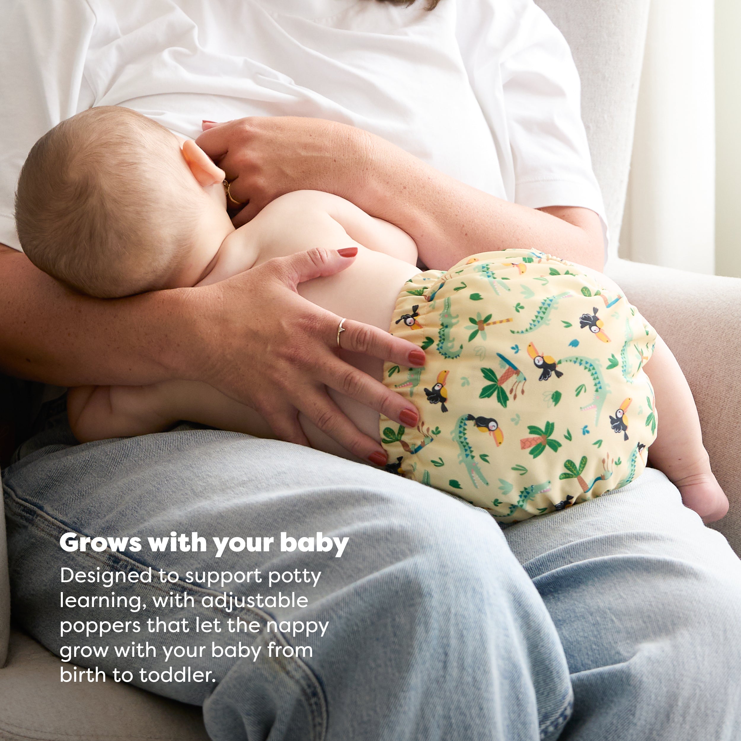 Revolutionary Reusable Nappy in River Rascals - NEW! - Bambino Mio (UK)