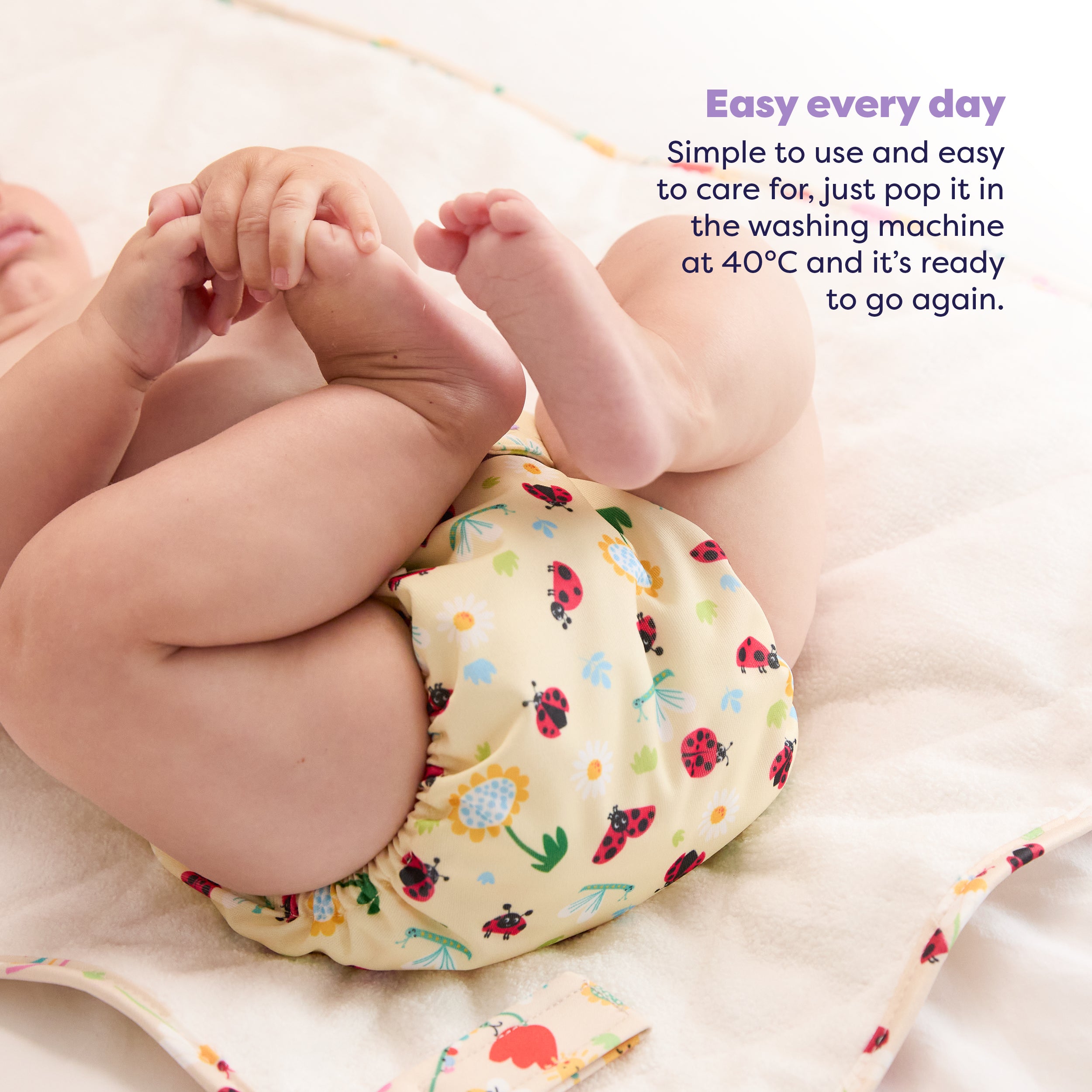 Revolutionary Reusable Nappy in Flutter And Bloom- NEW! - Bambino Mio (UK)