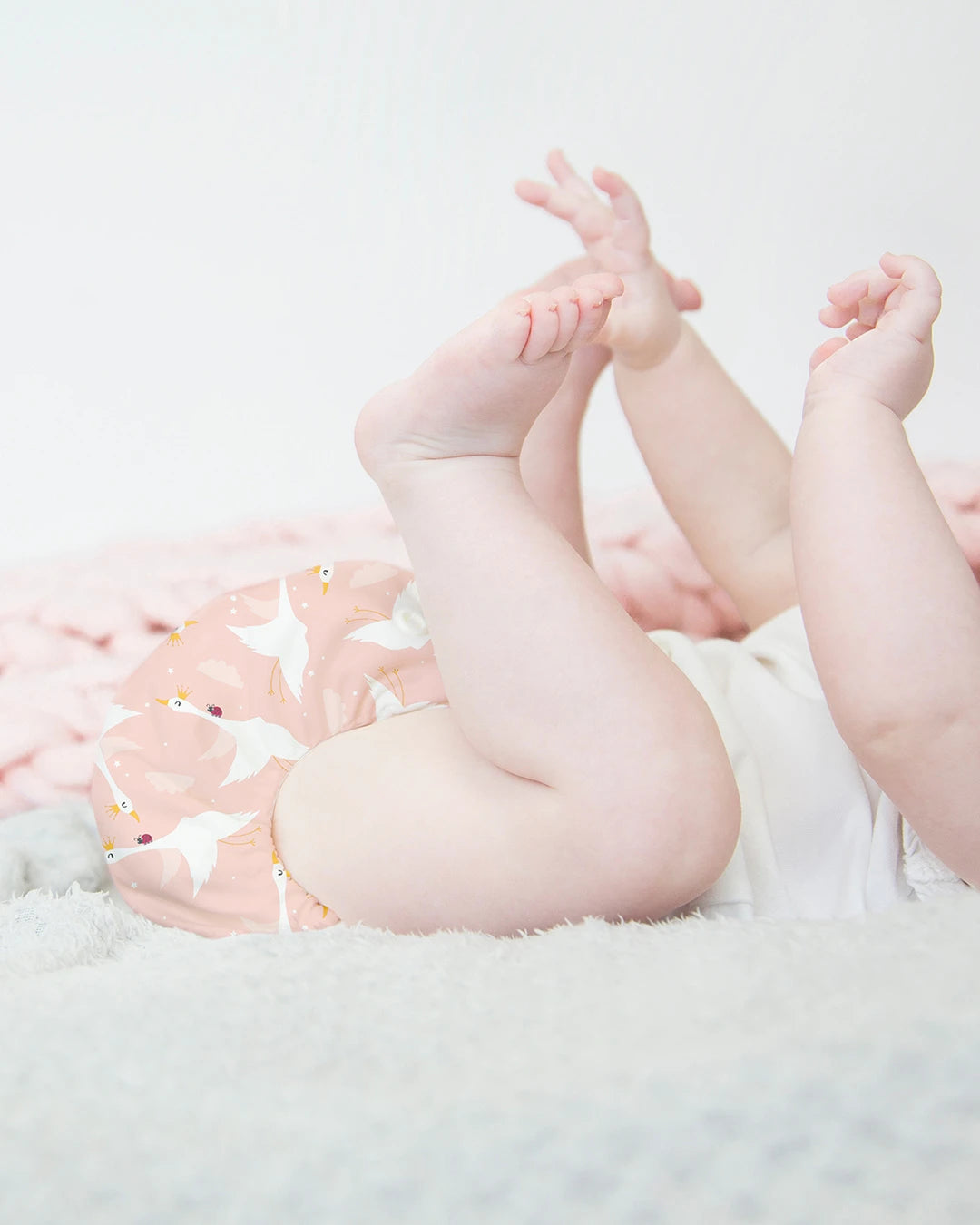 Miosolo All-In-One Reusable Nappy in Marshmallow - Bambino Mio (UK)