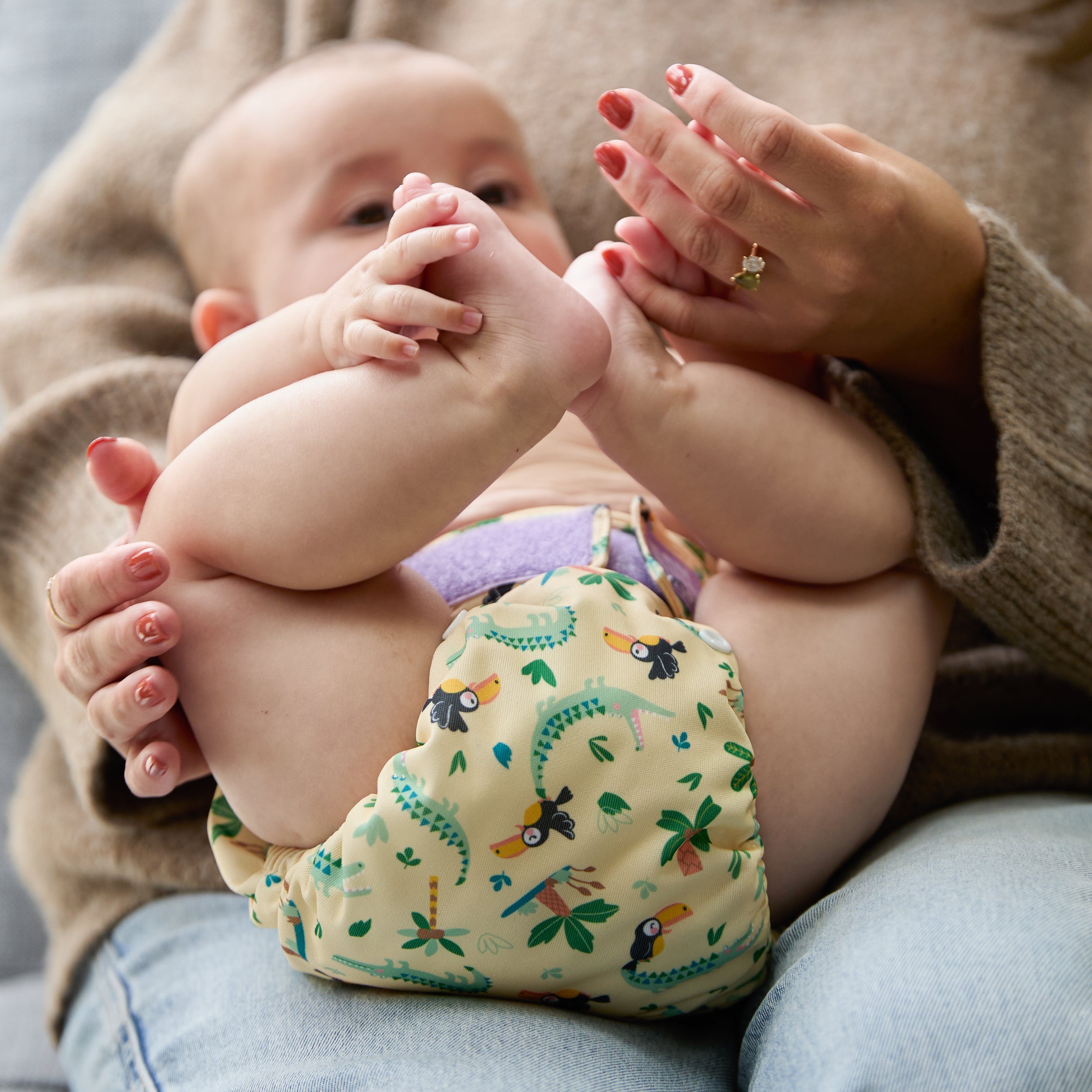 Revolutionary Reusable Nappy in River Rascals - NEW! - Bambino Mio (UK)