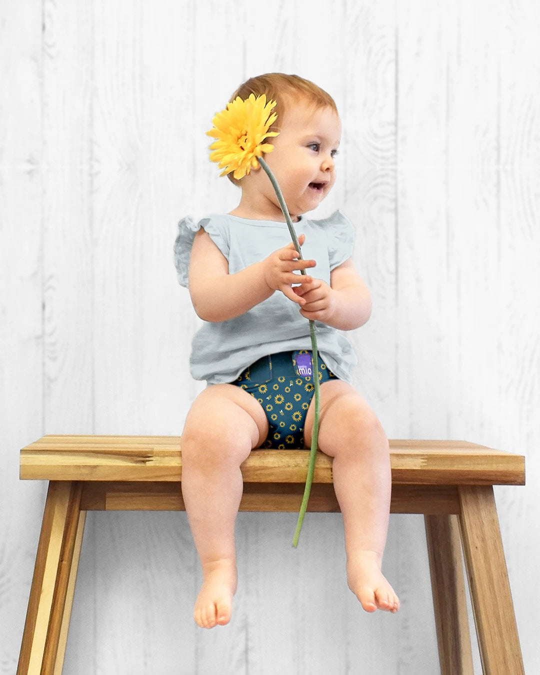 Miosolo All-In-One Reusable Nappy in Marshmallow - Bambino Mio (UK)