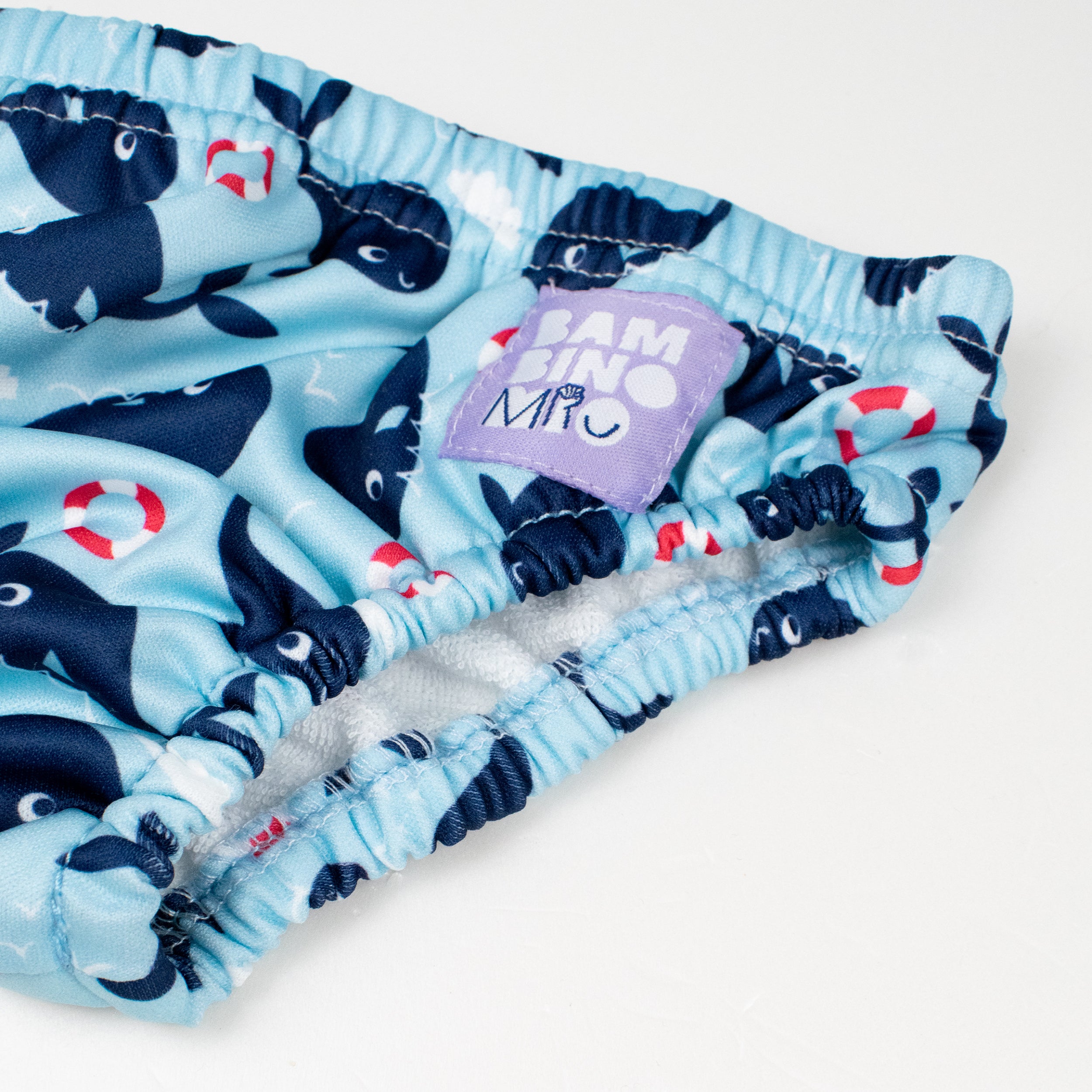 Reusable Swim Nappy in Blue Whale - Bambino Mio (UK)