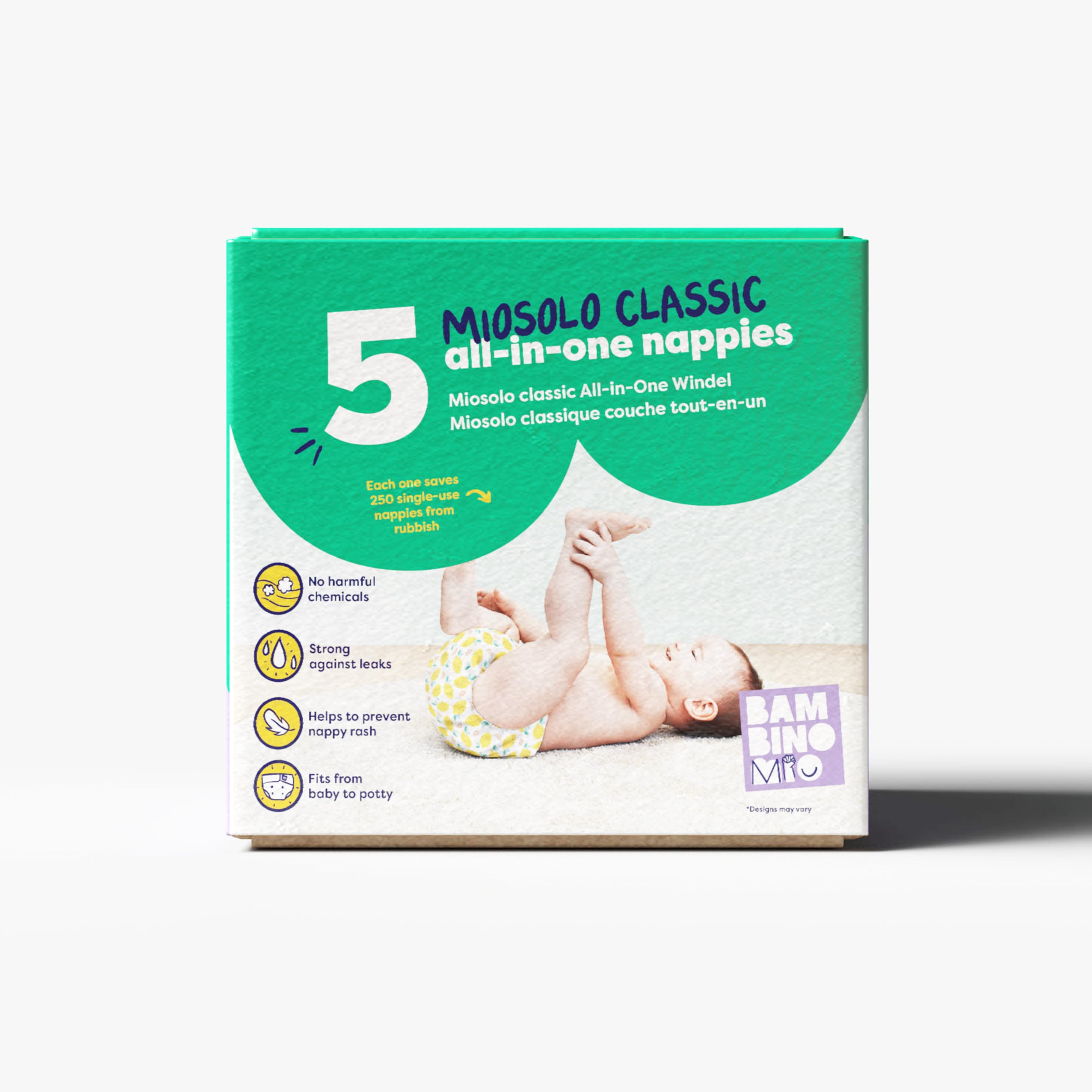 20 Pack Miosolo All-in-One Reusable Nappy in Bugs Life - Bambino Mio (UK)
