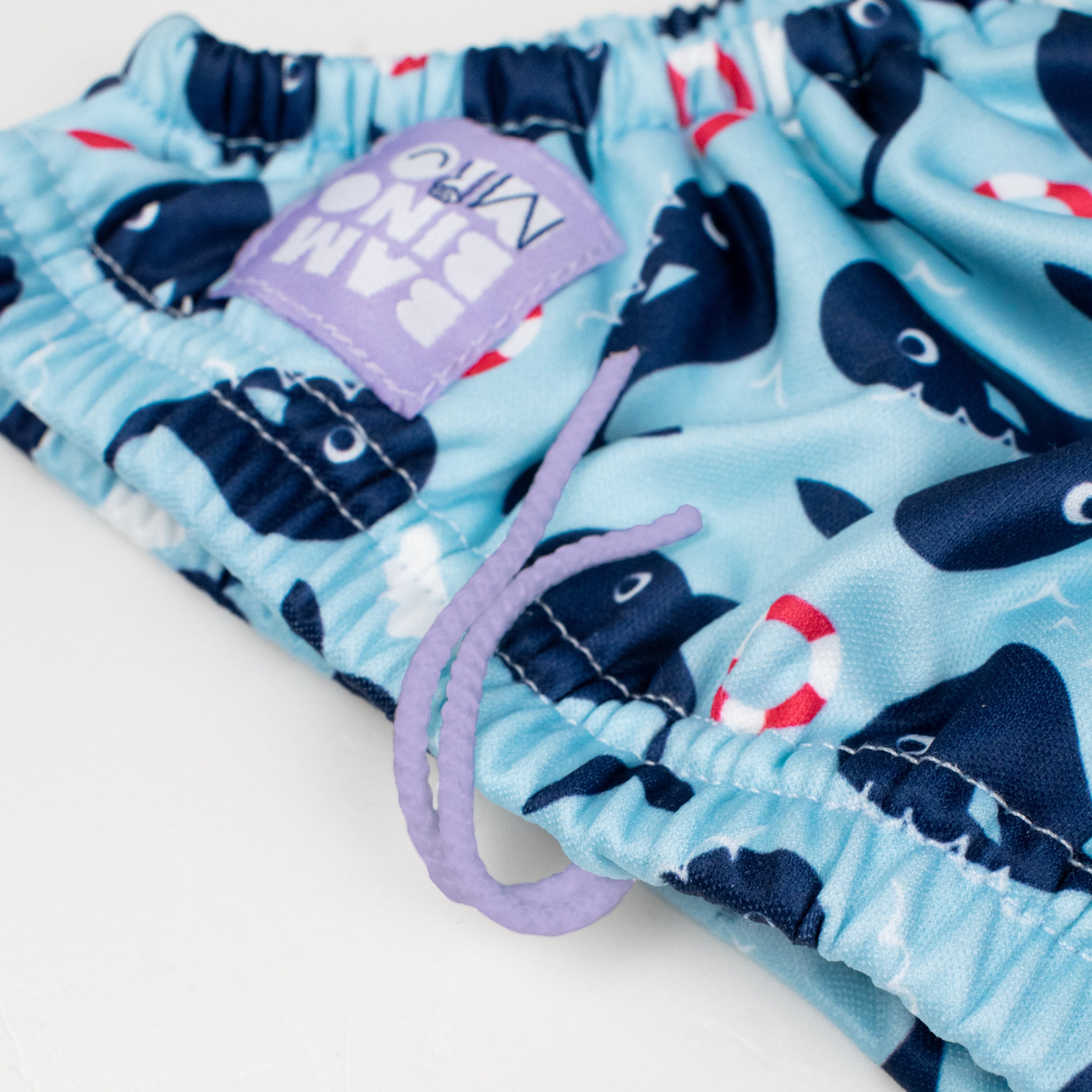 Reusable Swim Nappy in Blue Whale - Bambino Mio (UK)