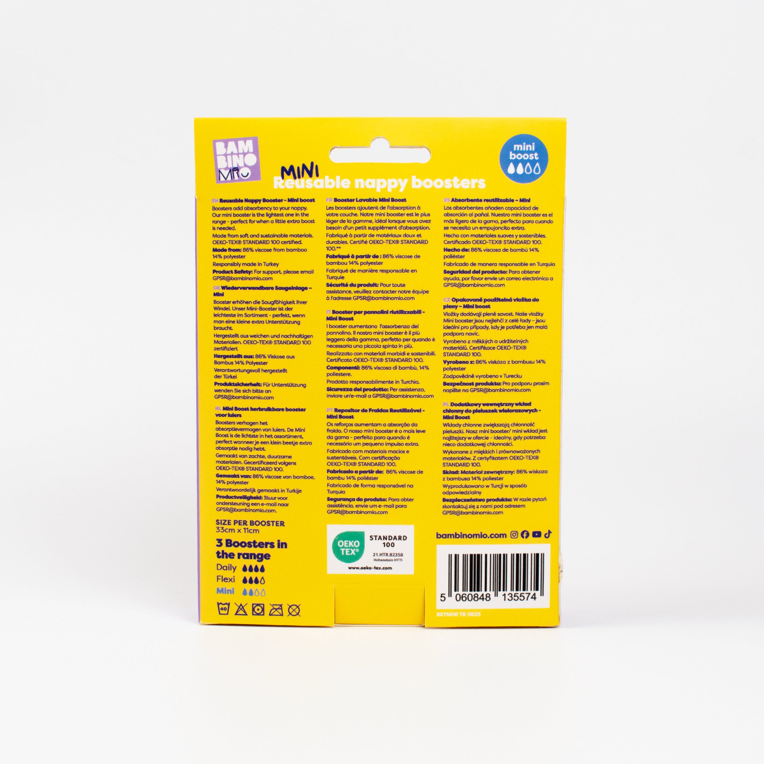 Revolutionary Reusable Nappy Booster - Mini Boost - Bambino Mio (UK)