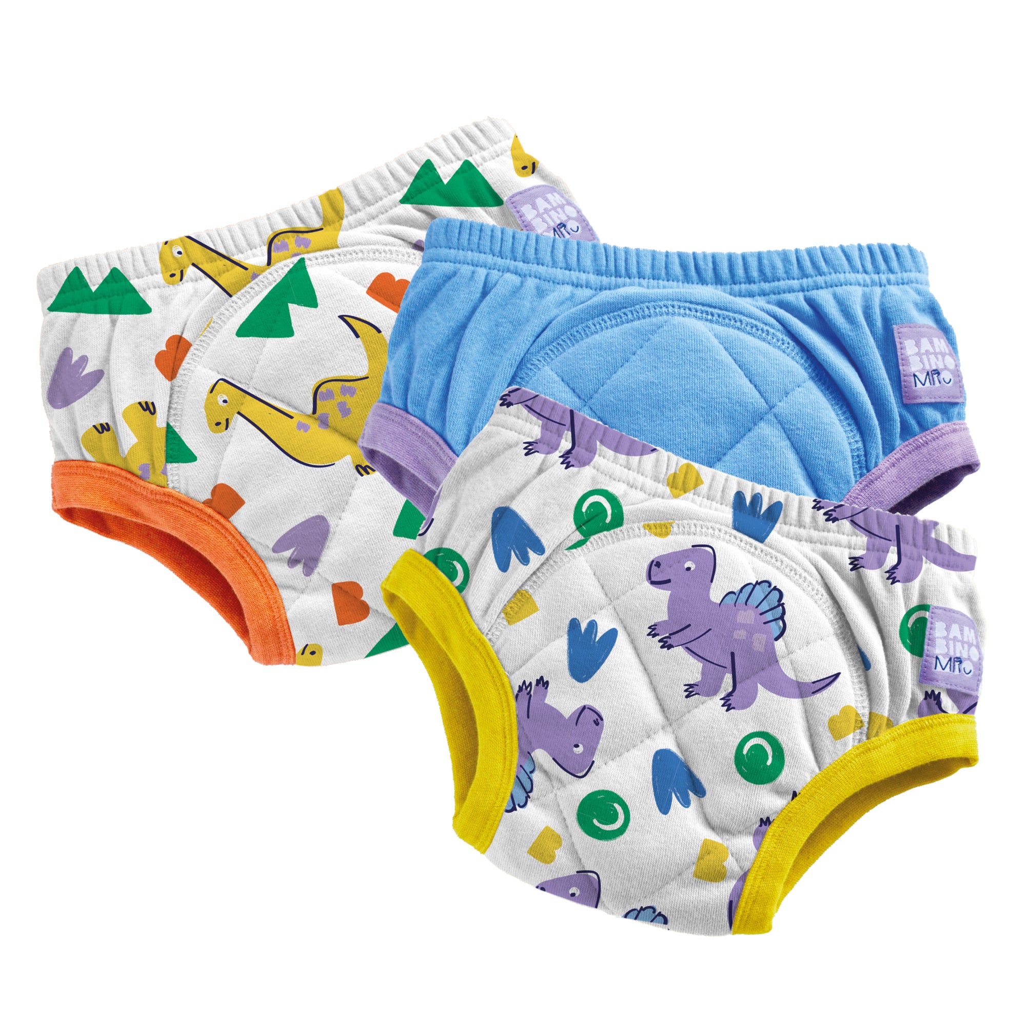 3 Pack Reusable Potty Training Pants in Brave Dinos - Bambino Mio (UK)