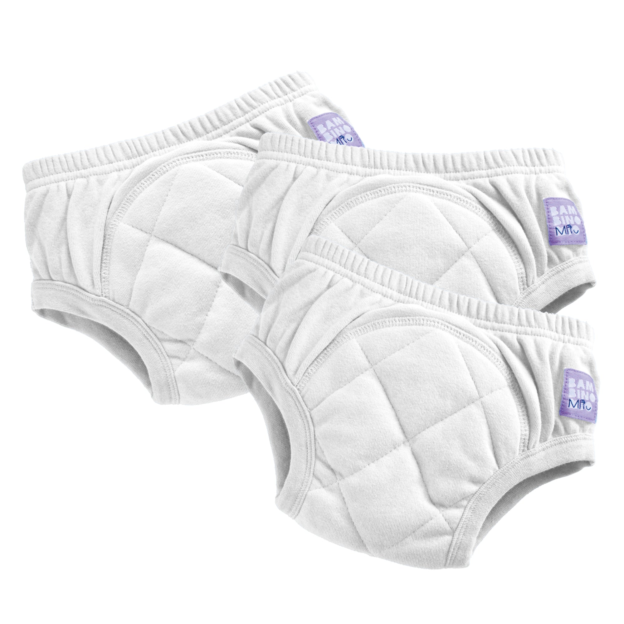 3 Pack Reusable Potty Training Pants in White - Bambino Mio (UK)