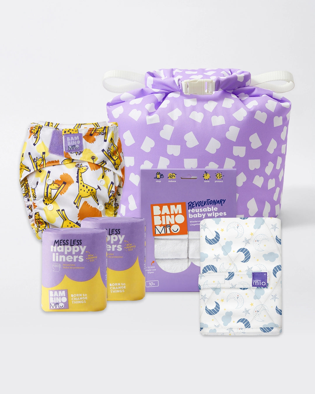 Reusable Nappy Bundle (Newborn to toddler) - Mix