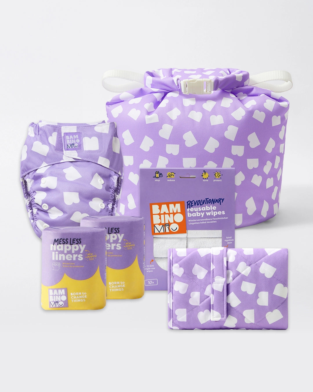 Reusable Nappy Bundle (Newborn to toddler) - Brave