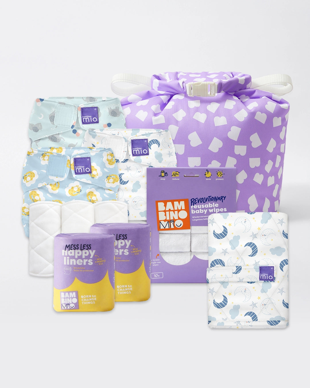 Reusable Nappy Bundle (3 months to toddler) - Dreamland