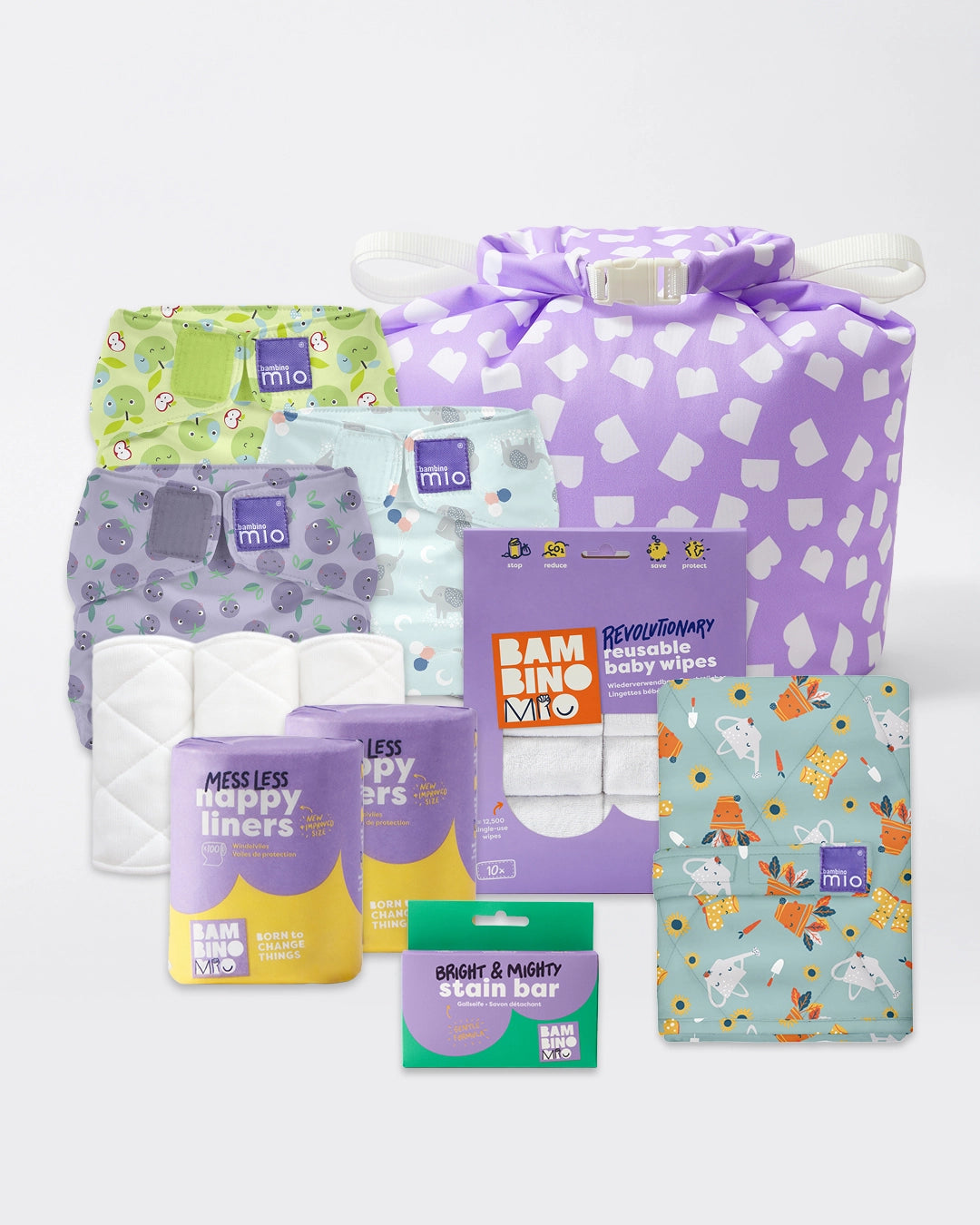 Reusable Nappy Bundle (3 months to toddler) - Mix