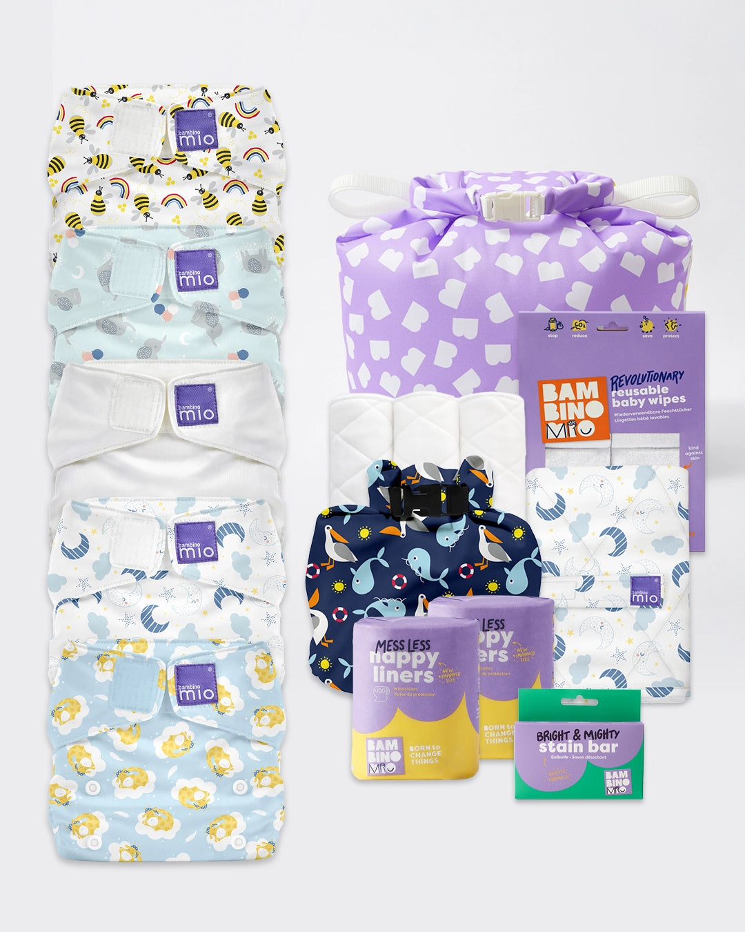 Reusable Nappy Bundle (3 months to toddler) - Dreamland