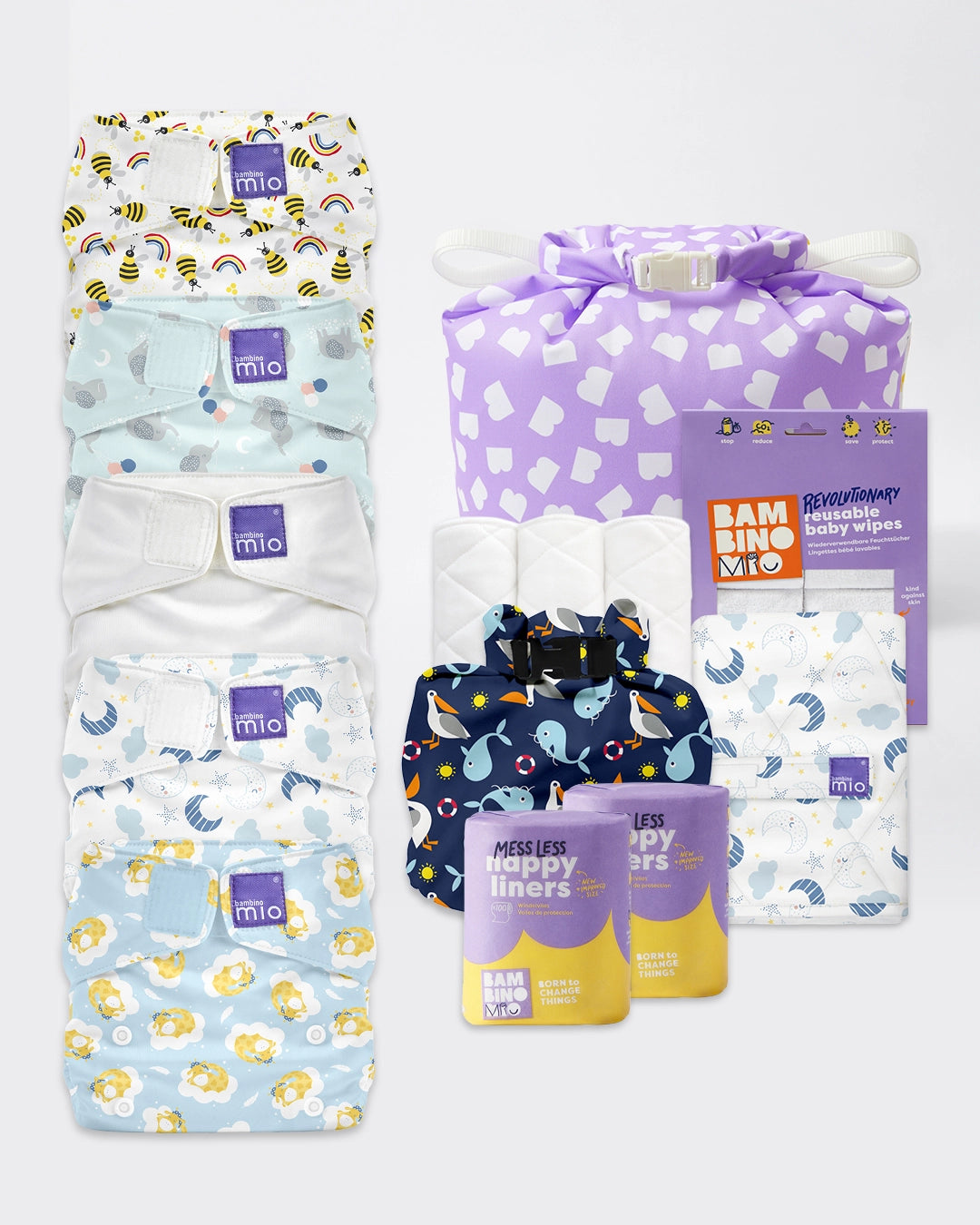 Reusable Nappy Bundle (3 months to toddler) - Dreamland