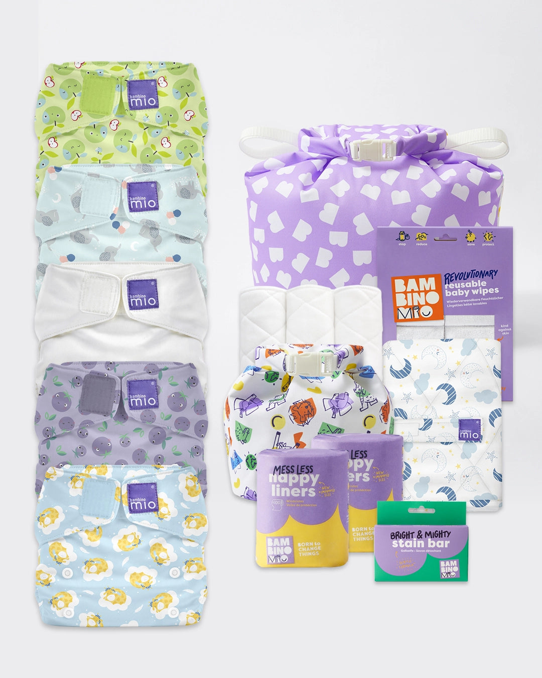 Reusable Nappy Bundle (3 months to toddler) - Mix