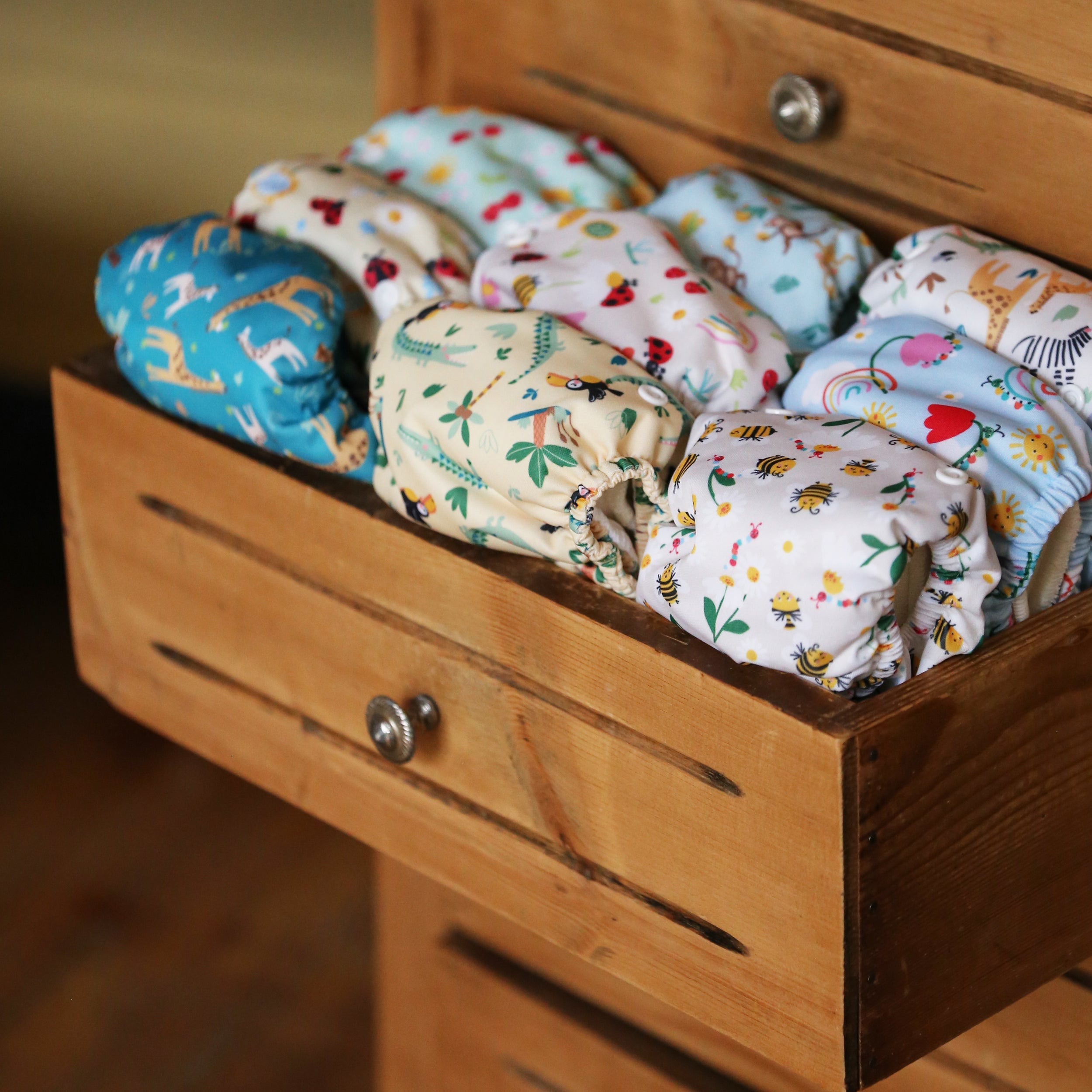The Everything Reusable Nappy Bundle in Pastels - Bambino Mio (UK)