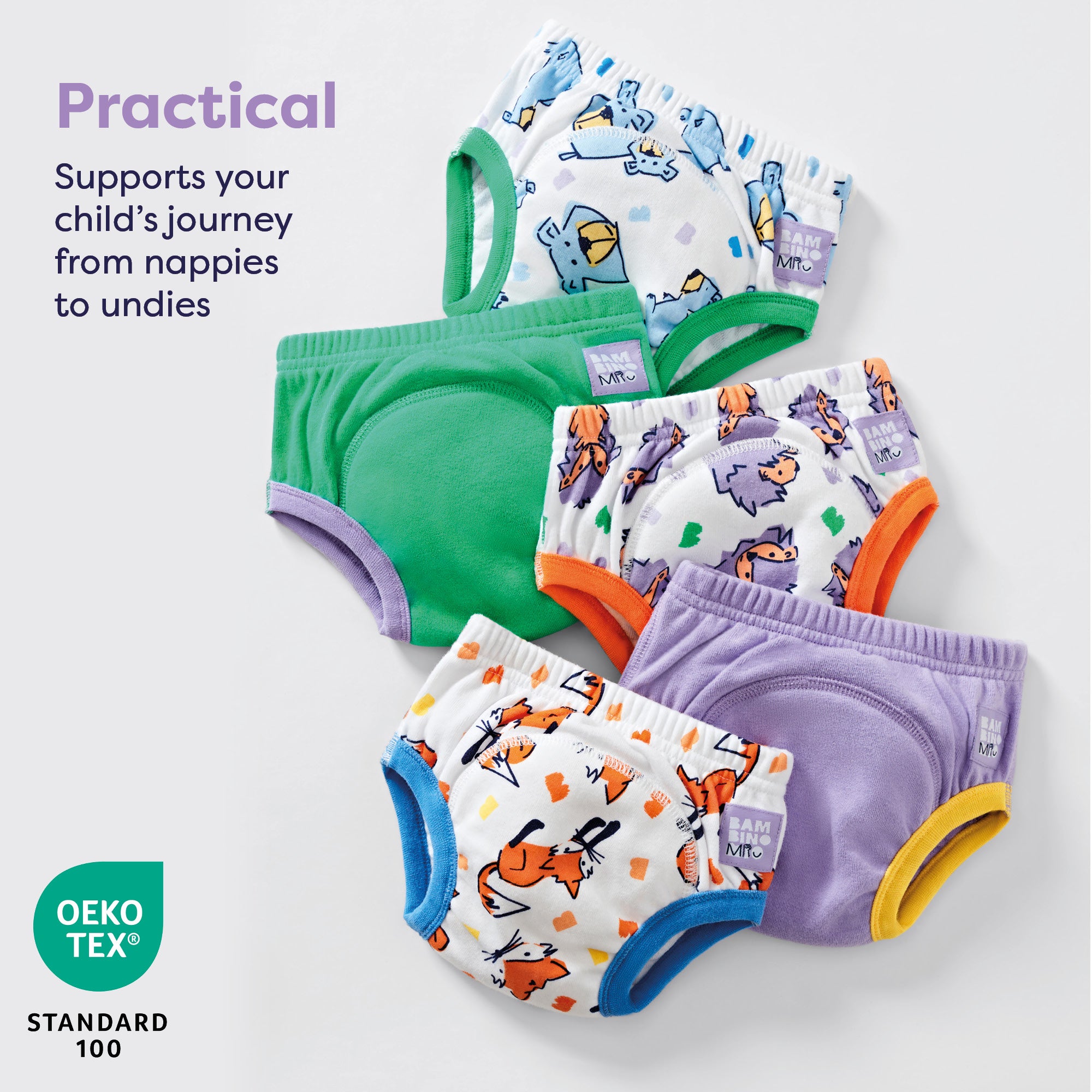 5 pack Reusable Potty Training Pants - Original - Bambino Mio (UK)