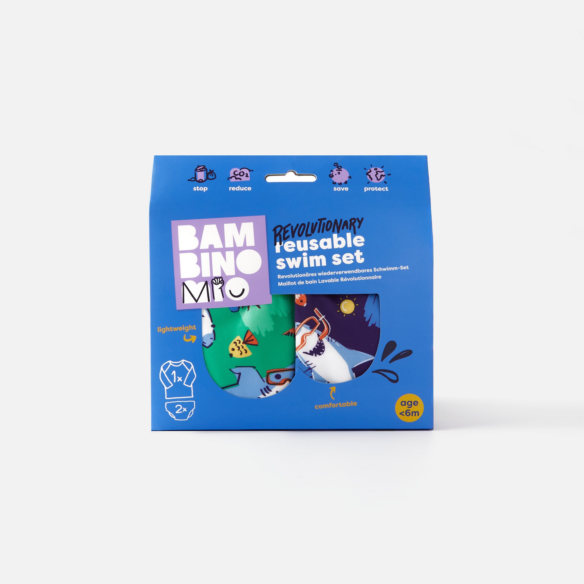 Reusable Swim Nappy 3 Pack in Ocean Explorers - Bambino Mio (UK)