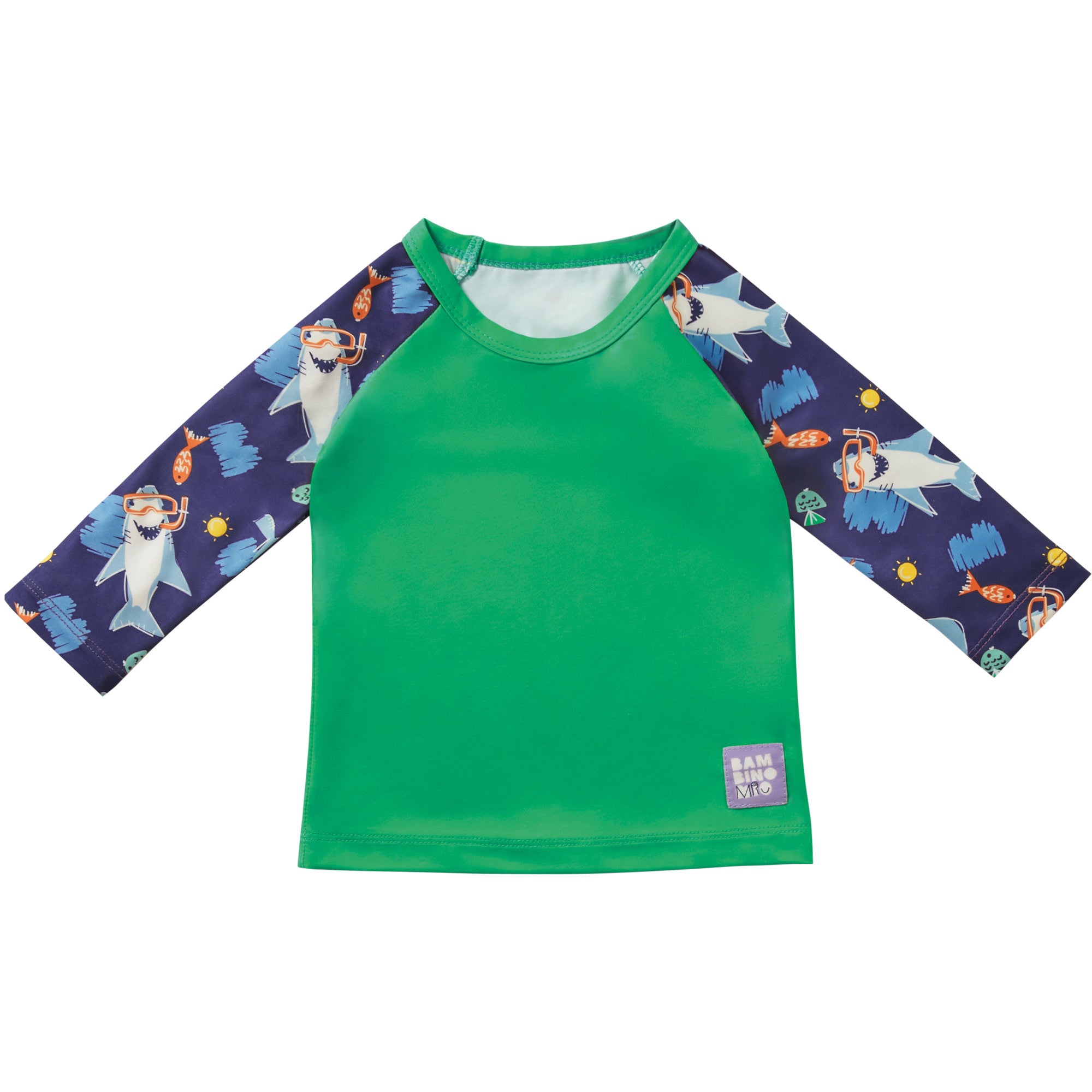 UPF 40+ Soft and Gentle Protective Swim Rash Vest in Ocean Exlorers - Bambino Mio (UK)