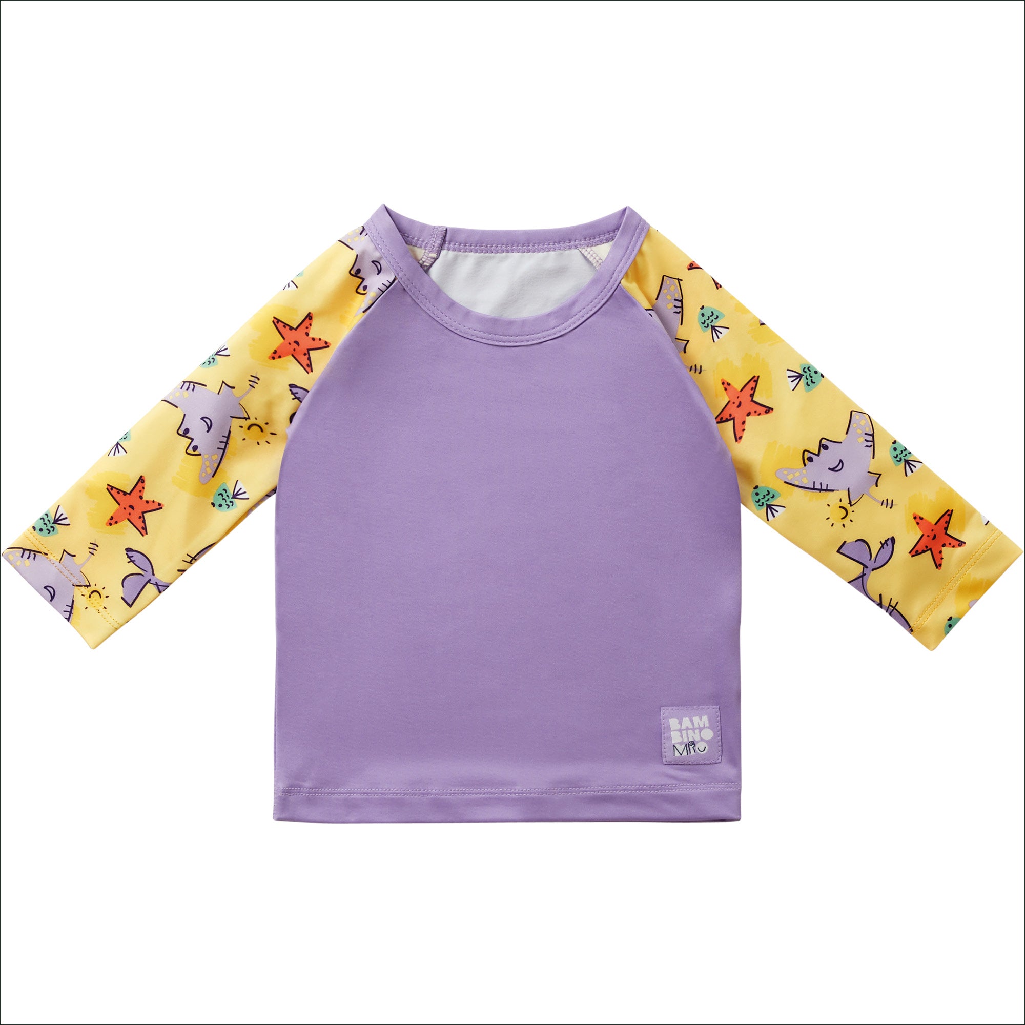 UPF 40+ Soft and Gentle Protective Swim Rash Vest in Sand Squad - Bambino Mio (UK)