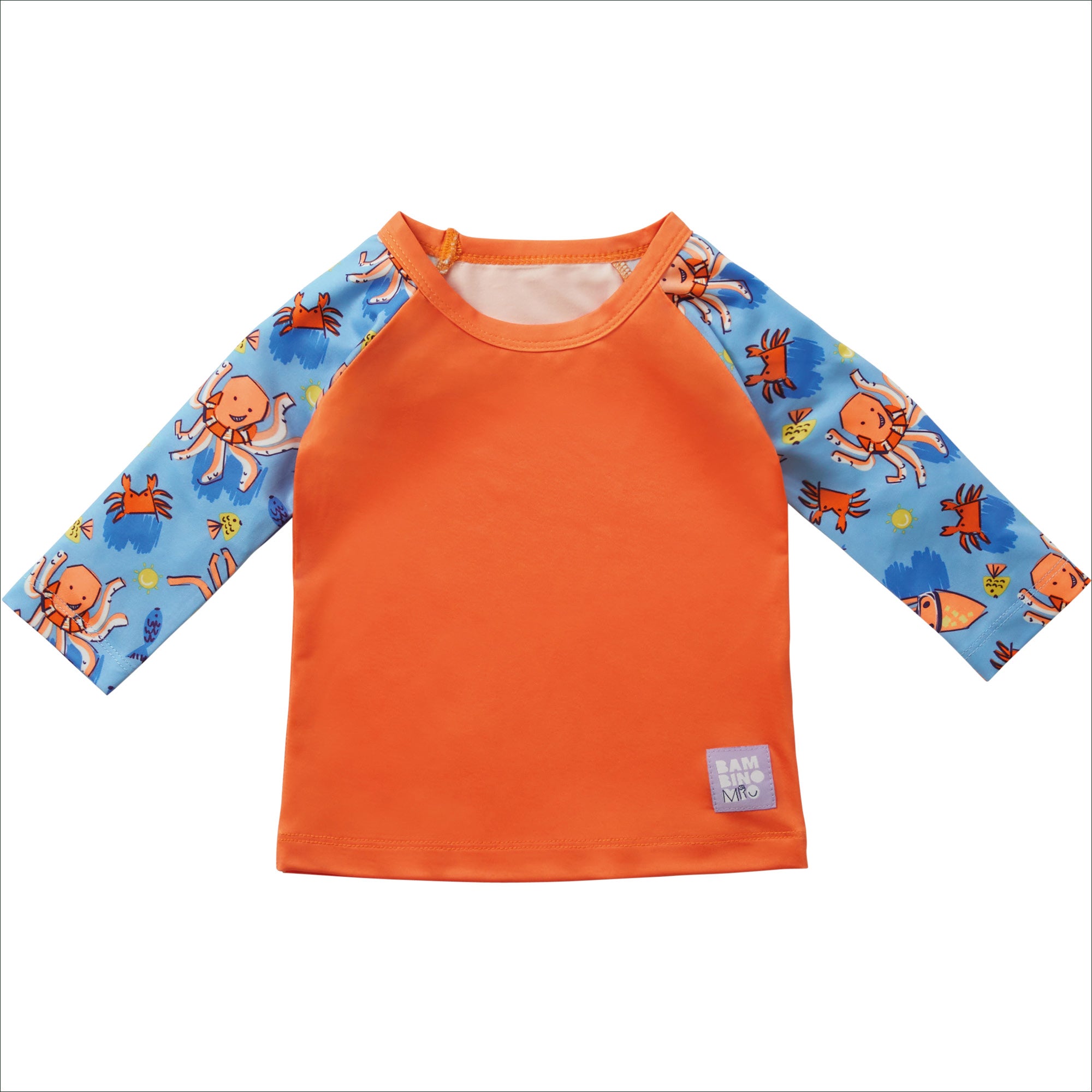 UPF 40+ Soft and Gentle Protective Swim Rash Vest in Wave Patrol - Bambino Mio (UK)