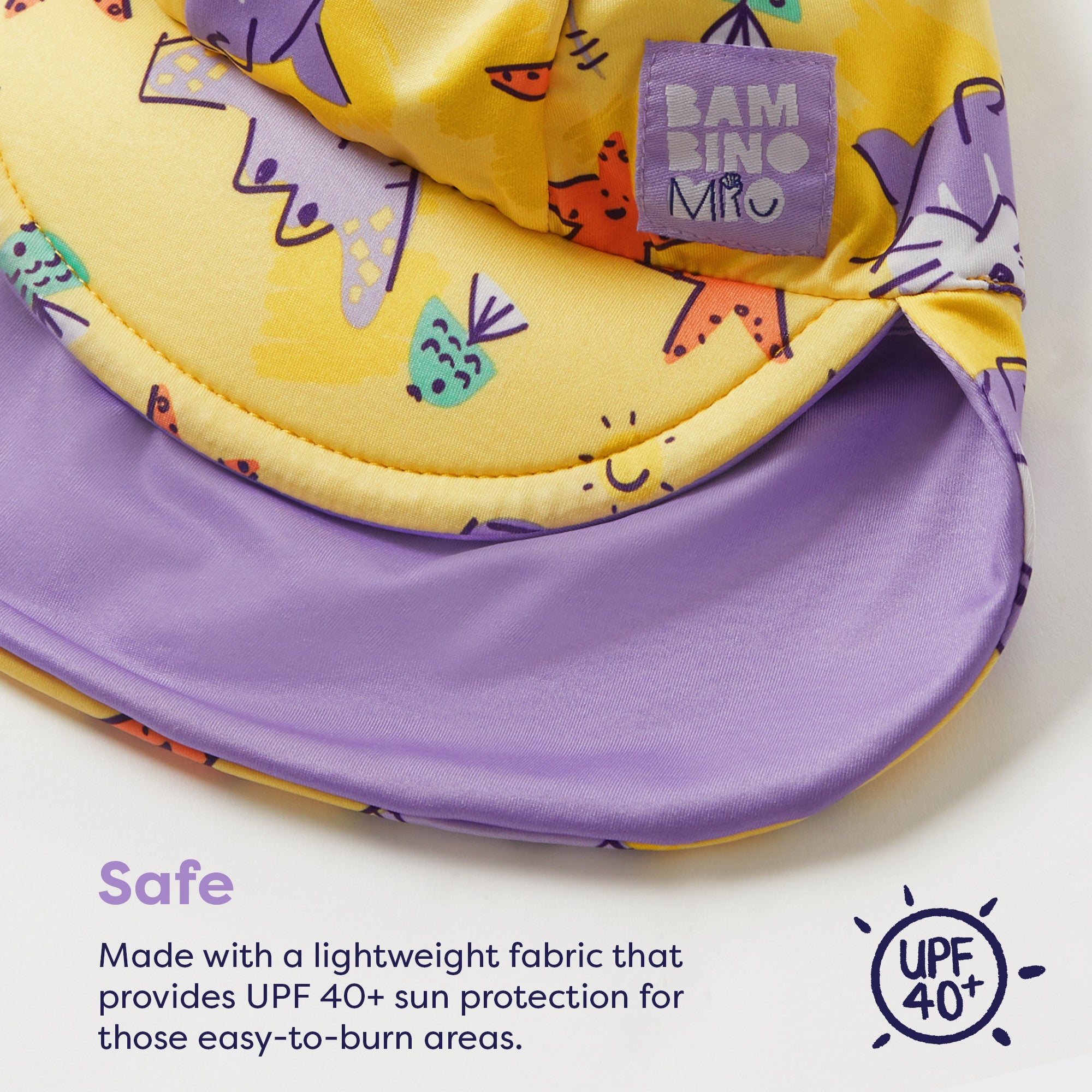 UPF 40+ Reversible Swim Hat for Babies in Tropical - Bambino Mio (UK)