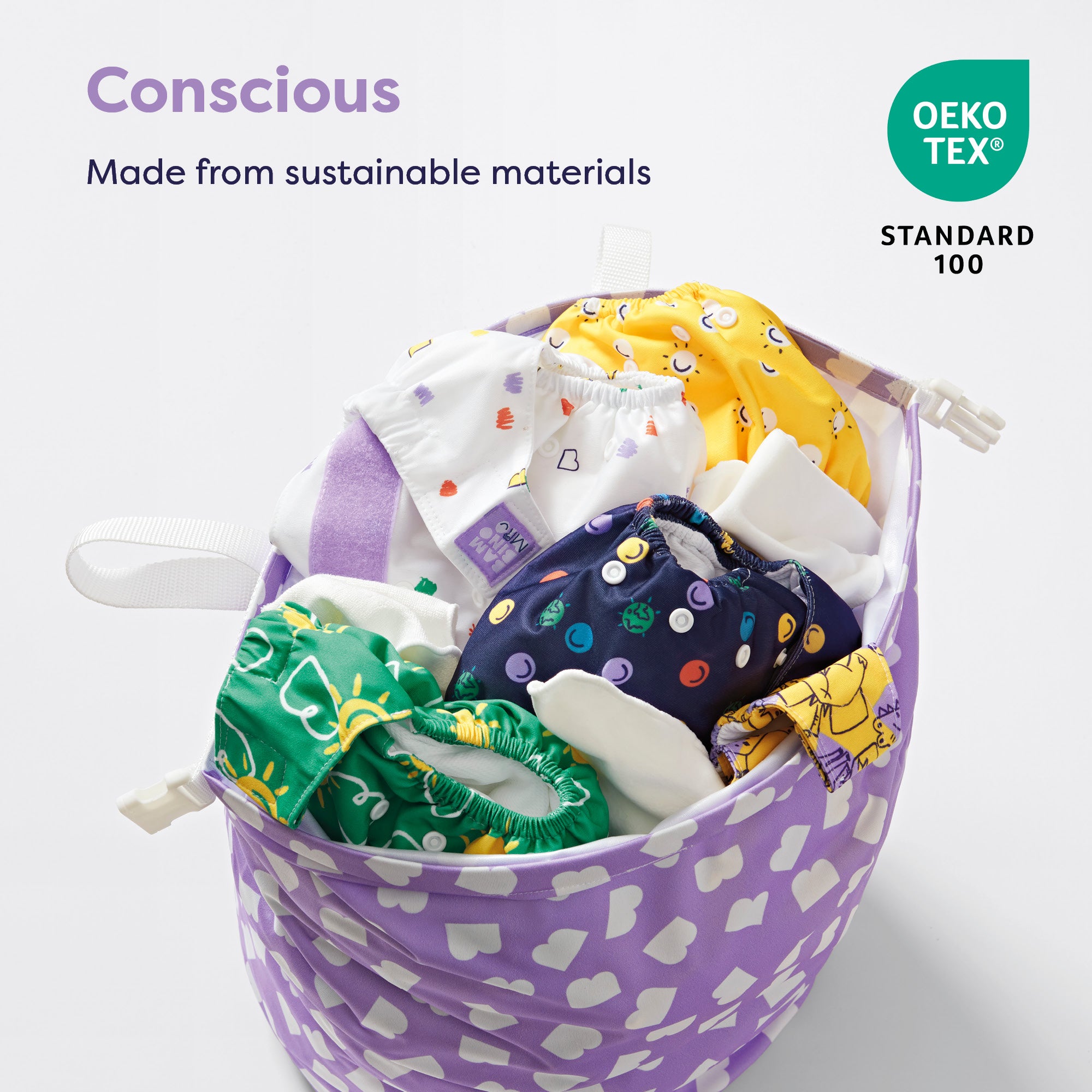 Stay At Home Wet Nappy Bag in Brave - Bambino Mio (UK)