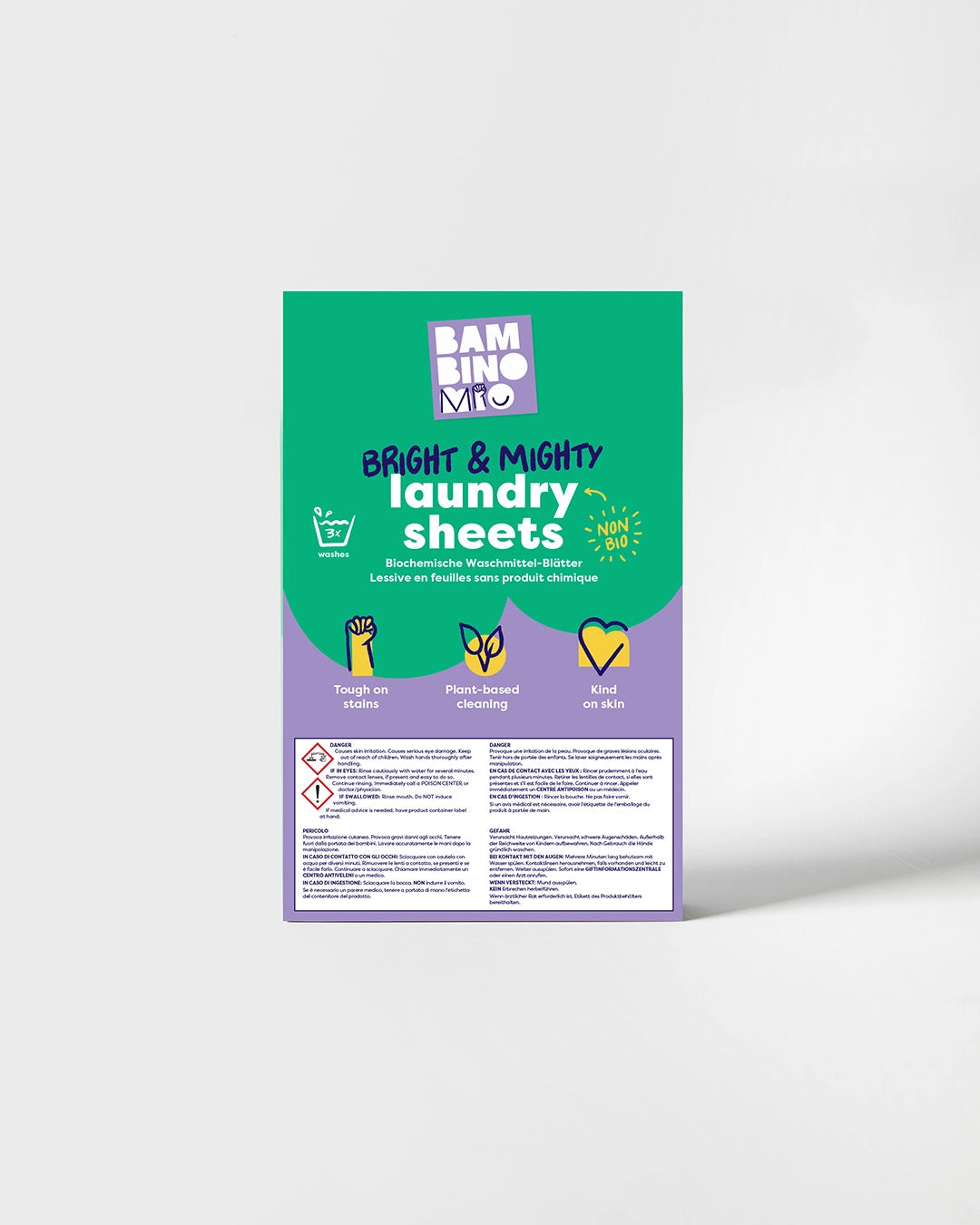 Bright & Might Laundry Sheets 3 Pack - FREE GIFT with £25 Spend - Bambino Mio (UK)
