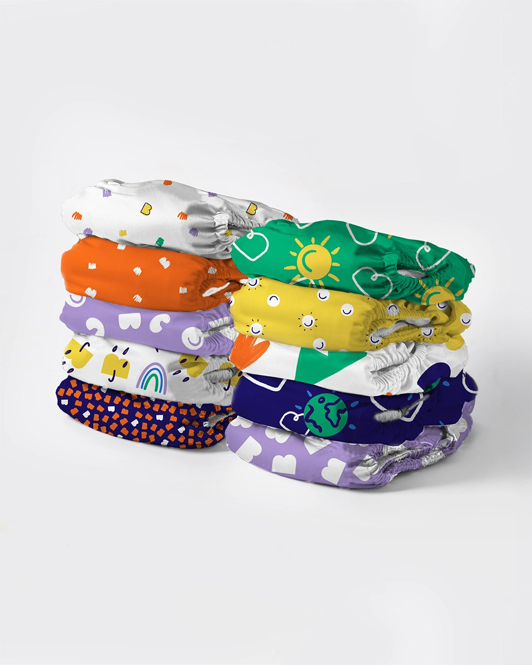 Just Nappies: 10 x Revolutionary Nappy Bundle in Brave - Bambino Mio (UK)