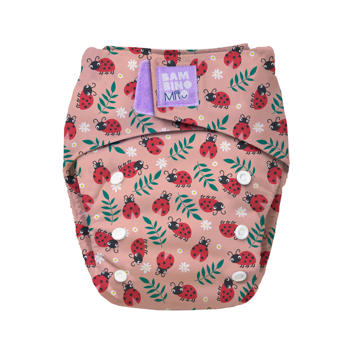 Revolutionary Reusable Nappy in Ladybug - Bambino Mio (UK)