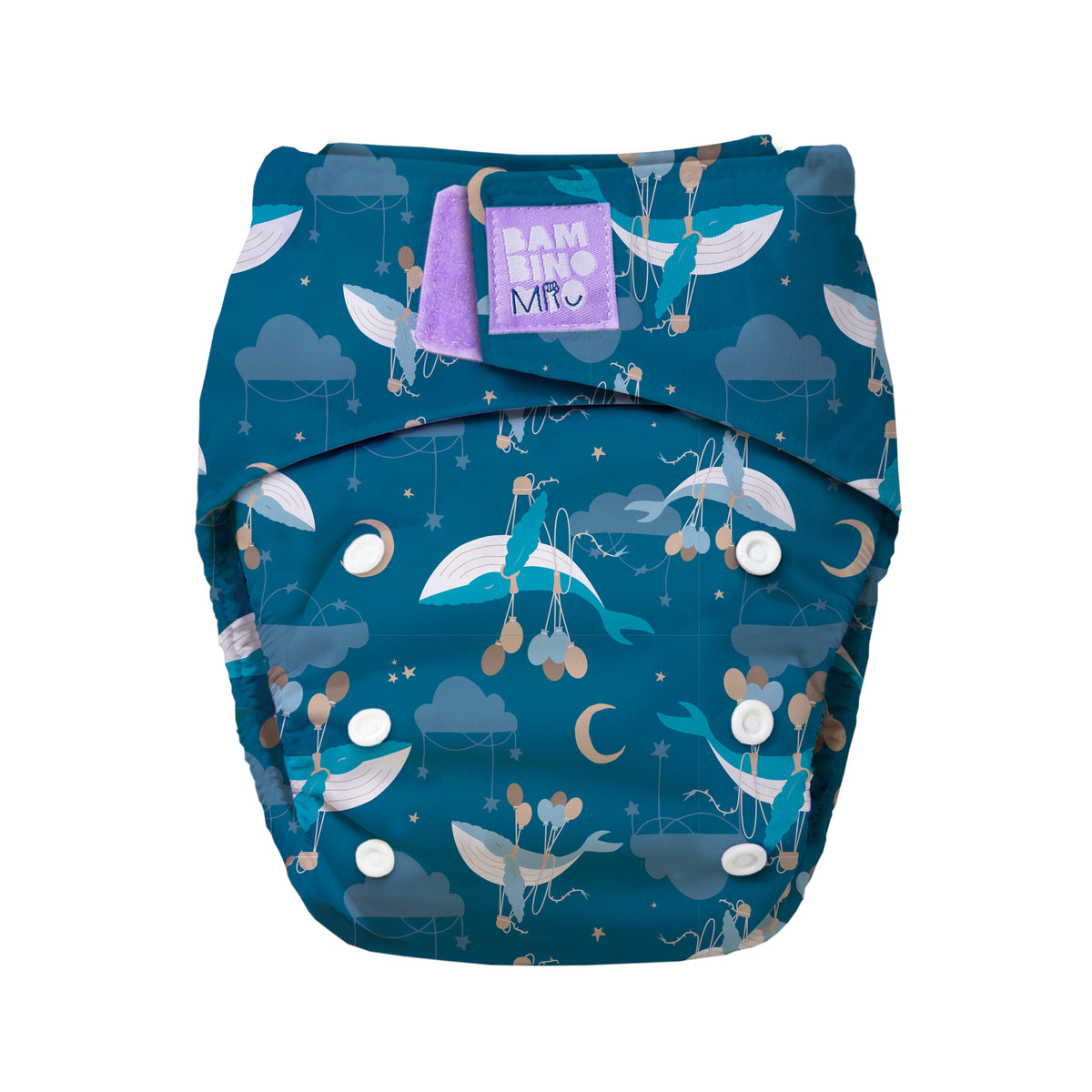Revolutionary Reusable Nappy in Sail Away - Bambino Mio (UK)