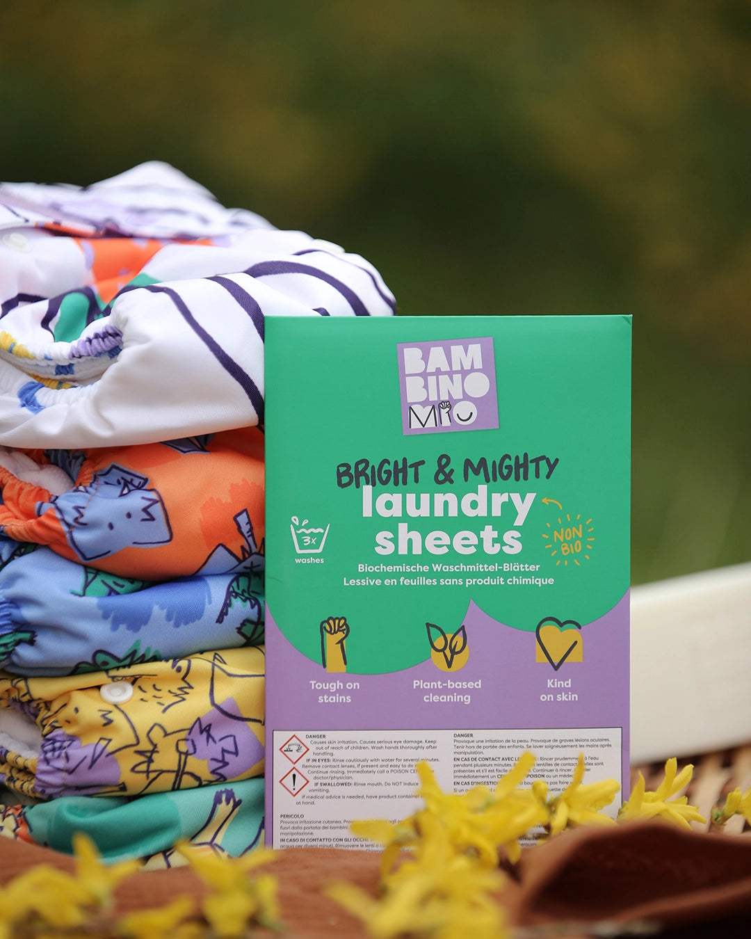 Bright & Might Laundry Sheets 3 Pack - FREE GIFT with £25 Spend - Bambino Mio (UK)