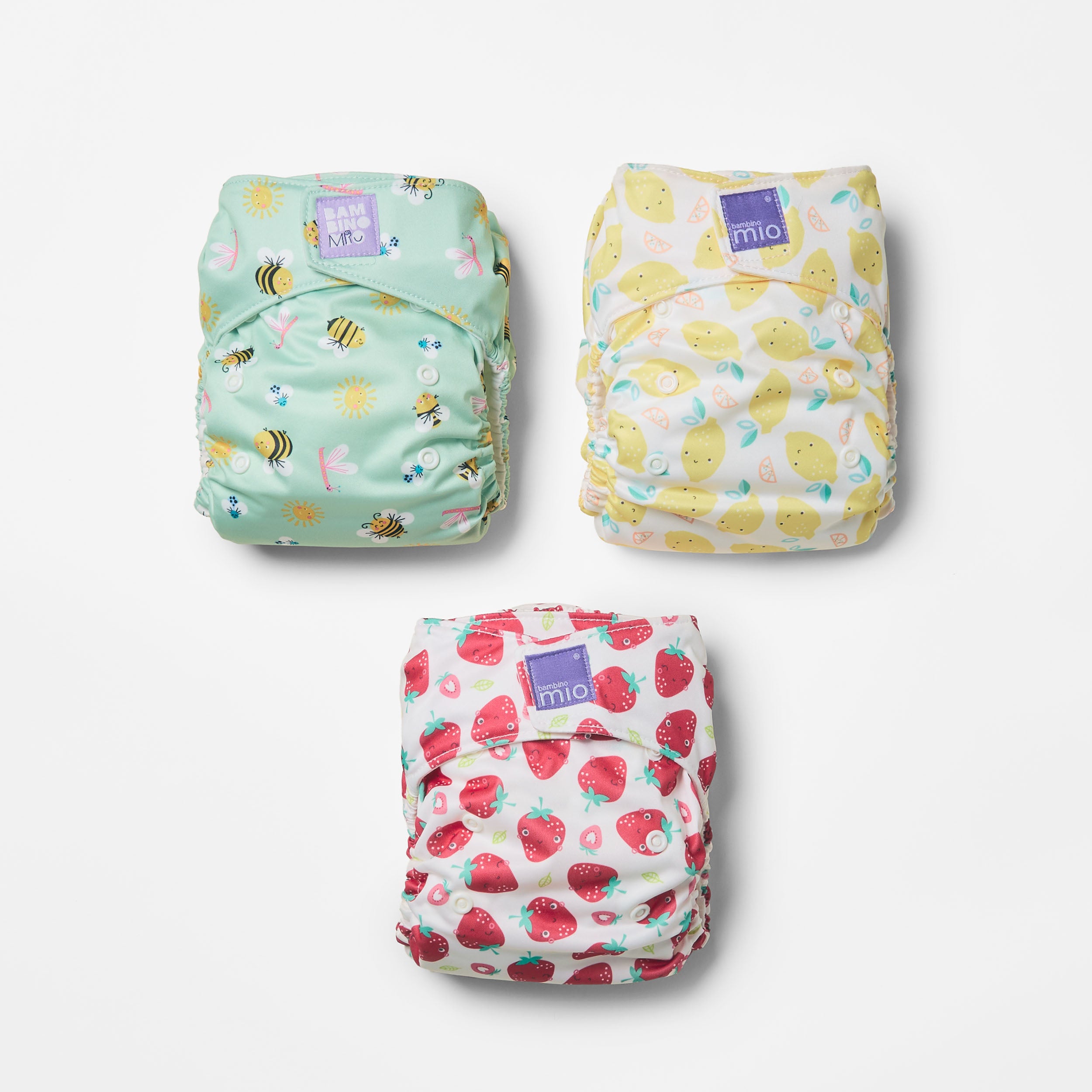 3 Pack Miosolo All-in-One Reusable Nappy in Bugs Life - Bambino Mio (UK)