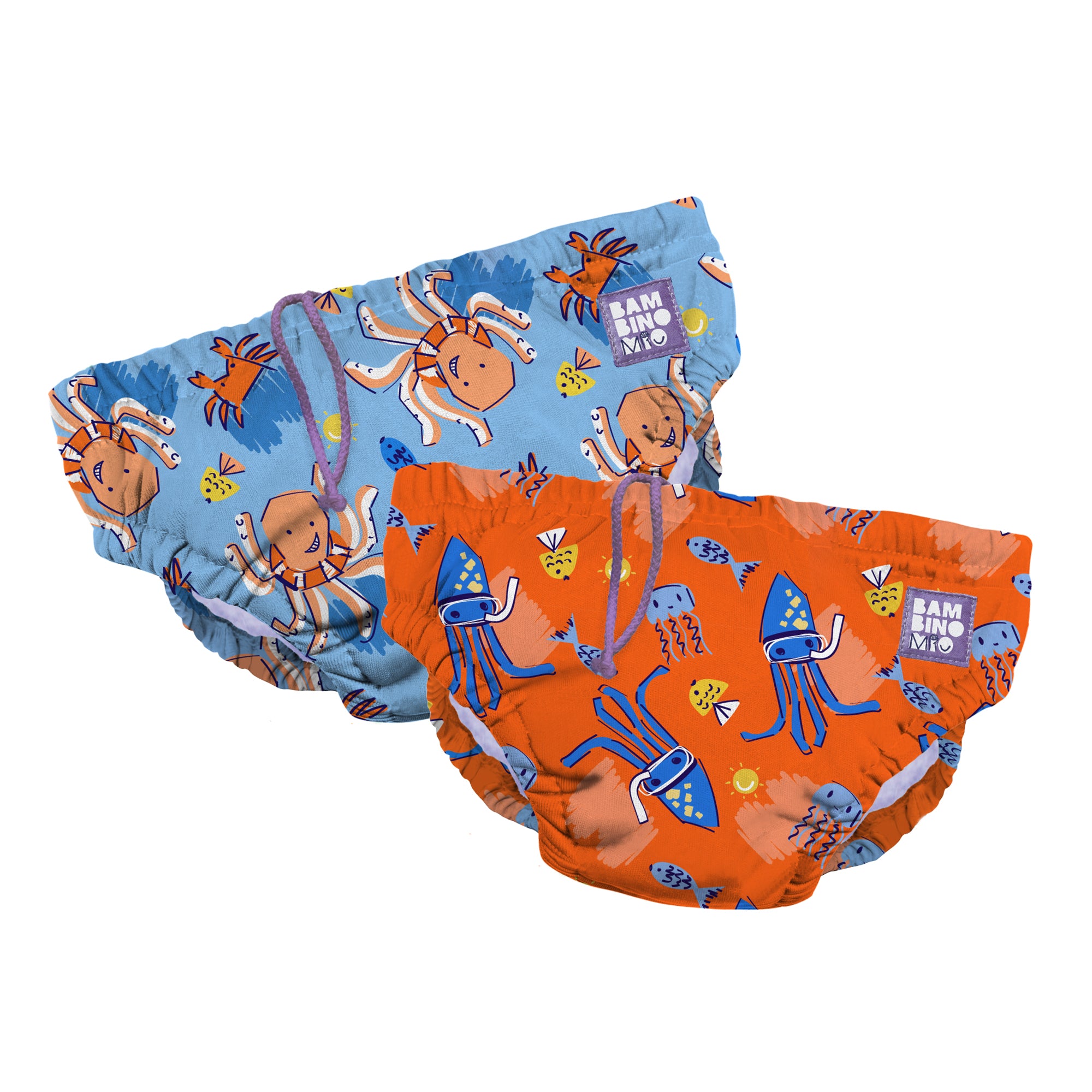 Reusable Swim Nappy 2 Pack in Bubbles and Stretch - Bambino Mio (UK)