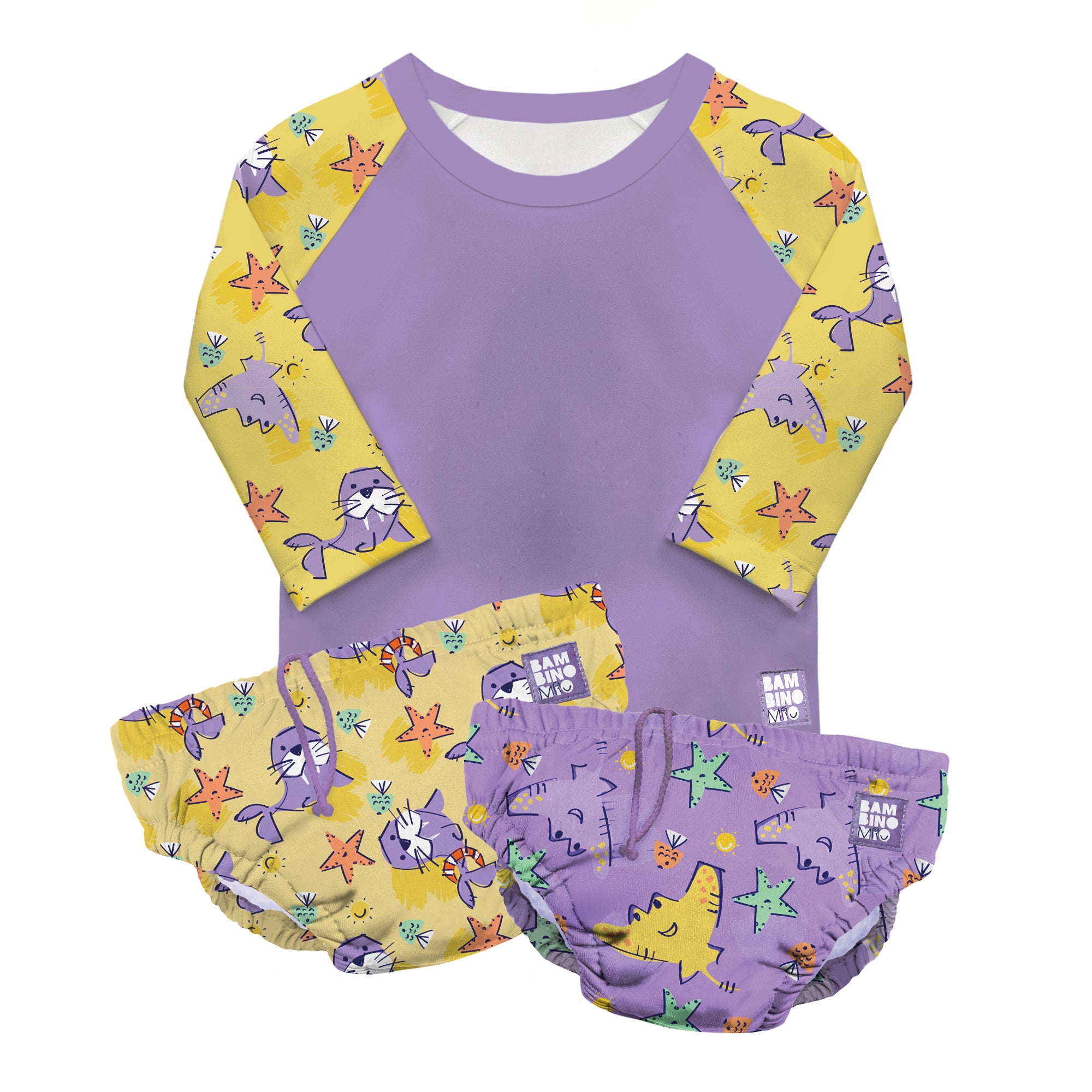 Reusable Swim Ready 3 Piece Set in Squad Squad - Bambino Mio (UK)