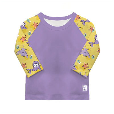 UPF 40+ Soft and Gentle Protective Swim Rash Vest in Sand Squad - Bambino Mio (UK)